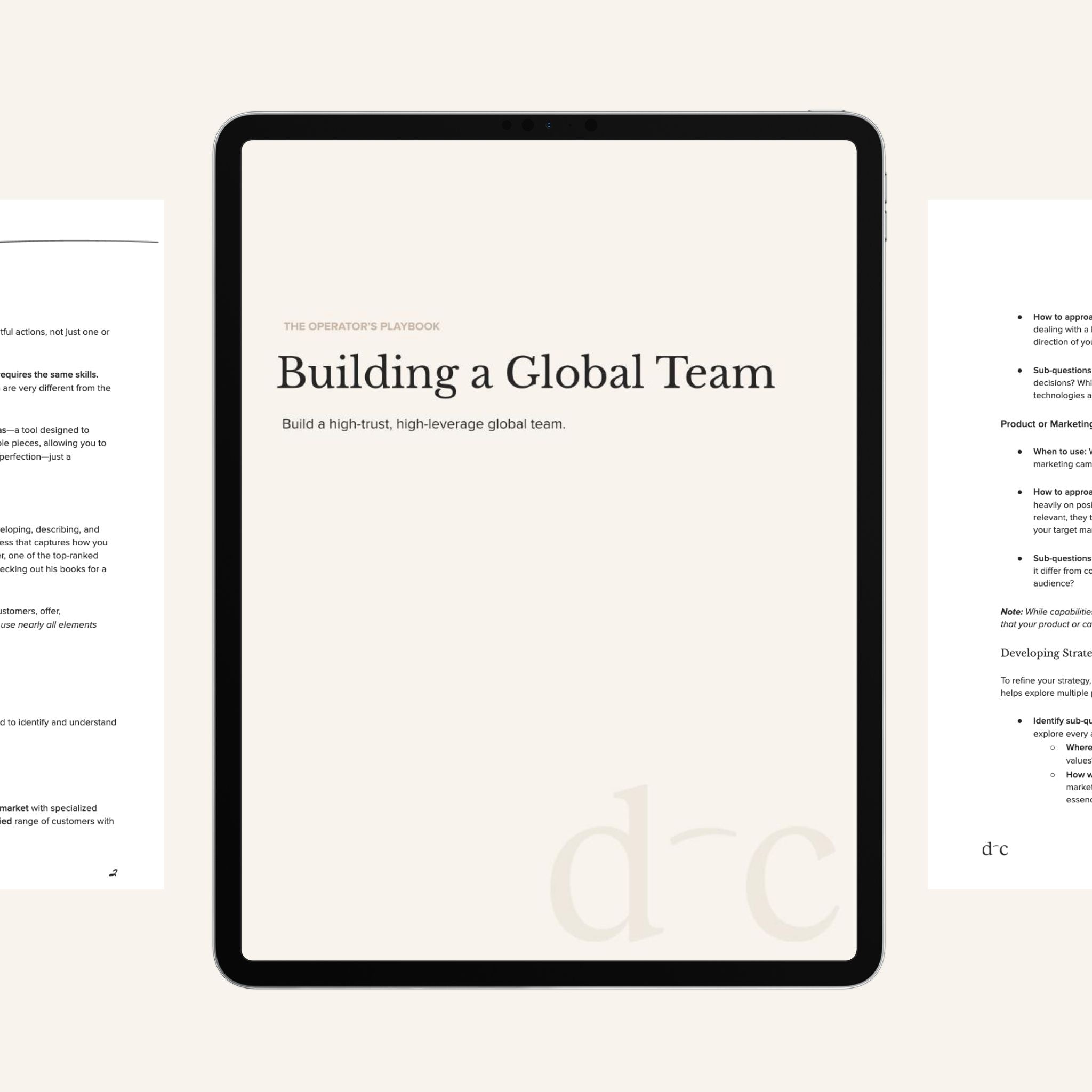 Building a Global Team