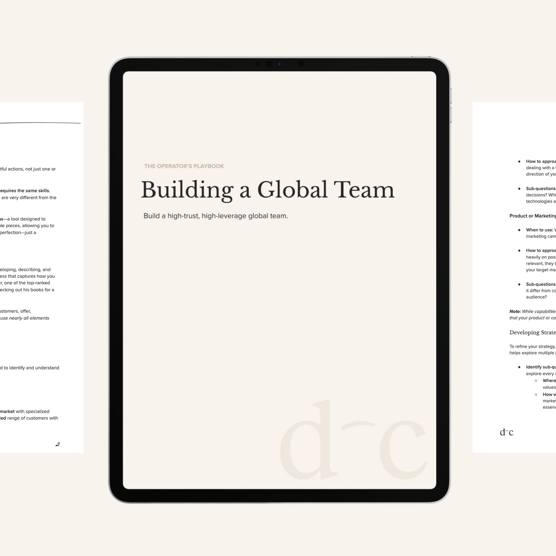 Building a Global Team