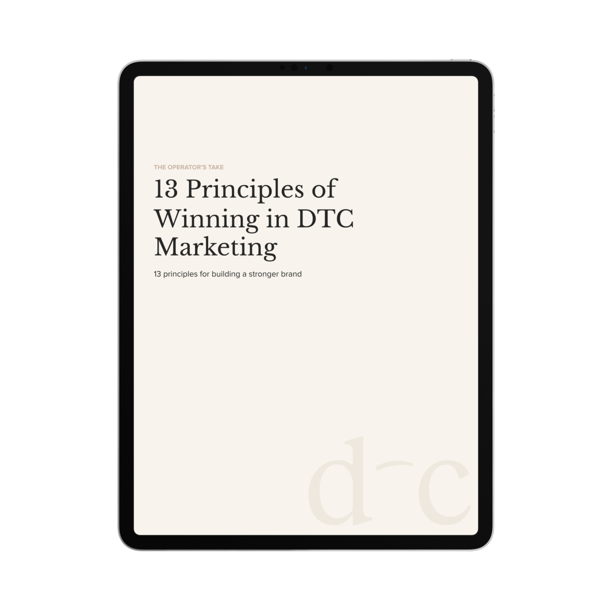 DTC Marketing Core Principles