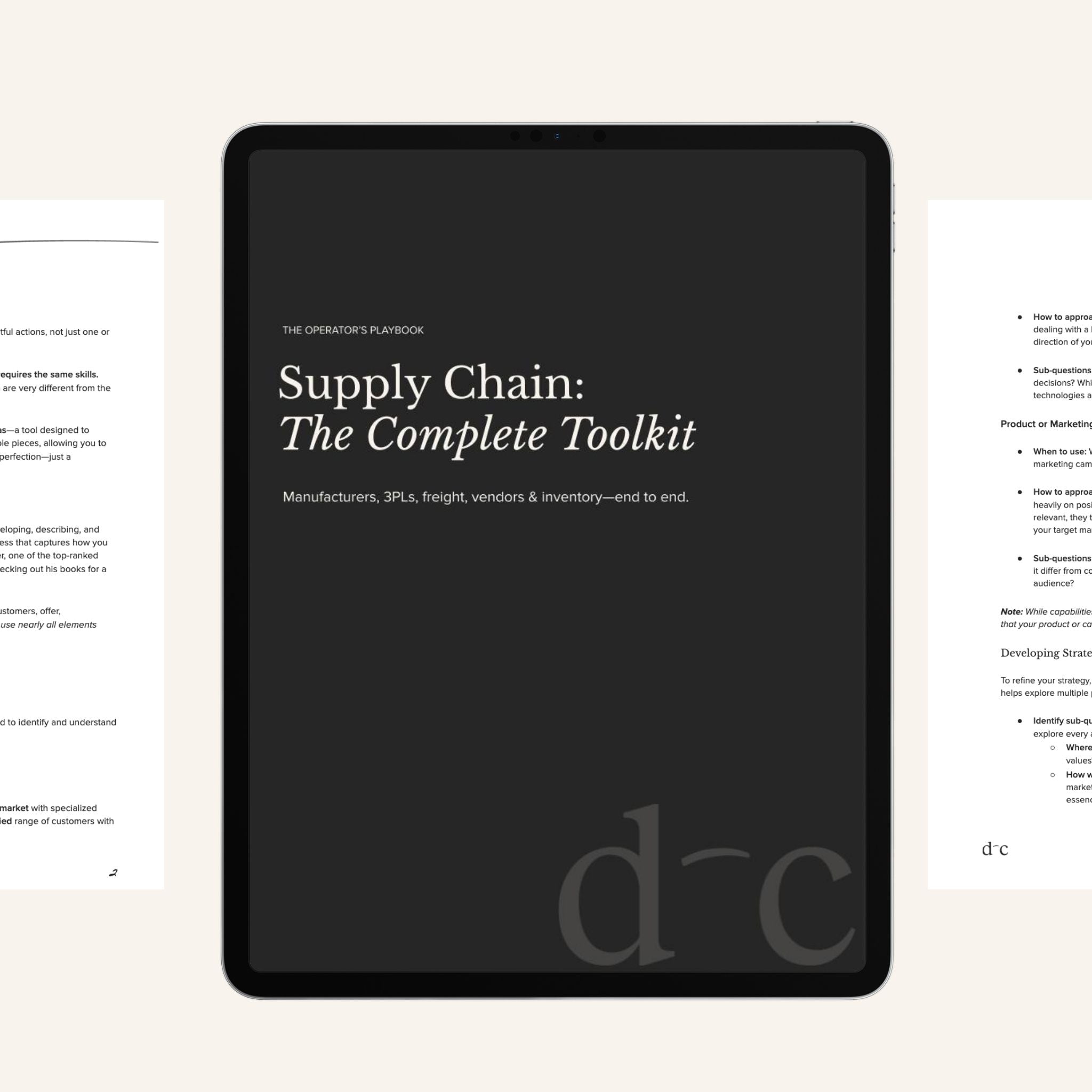 Supply Chain: The Complete Toolkit