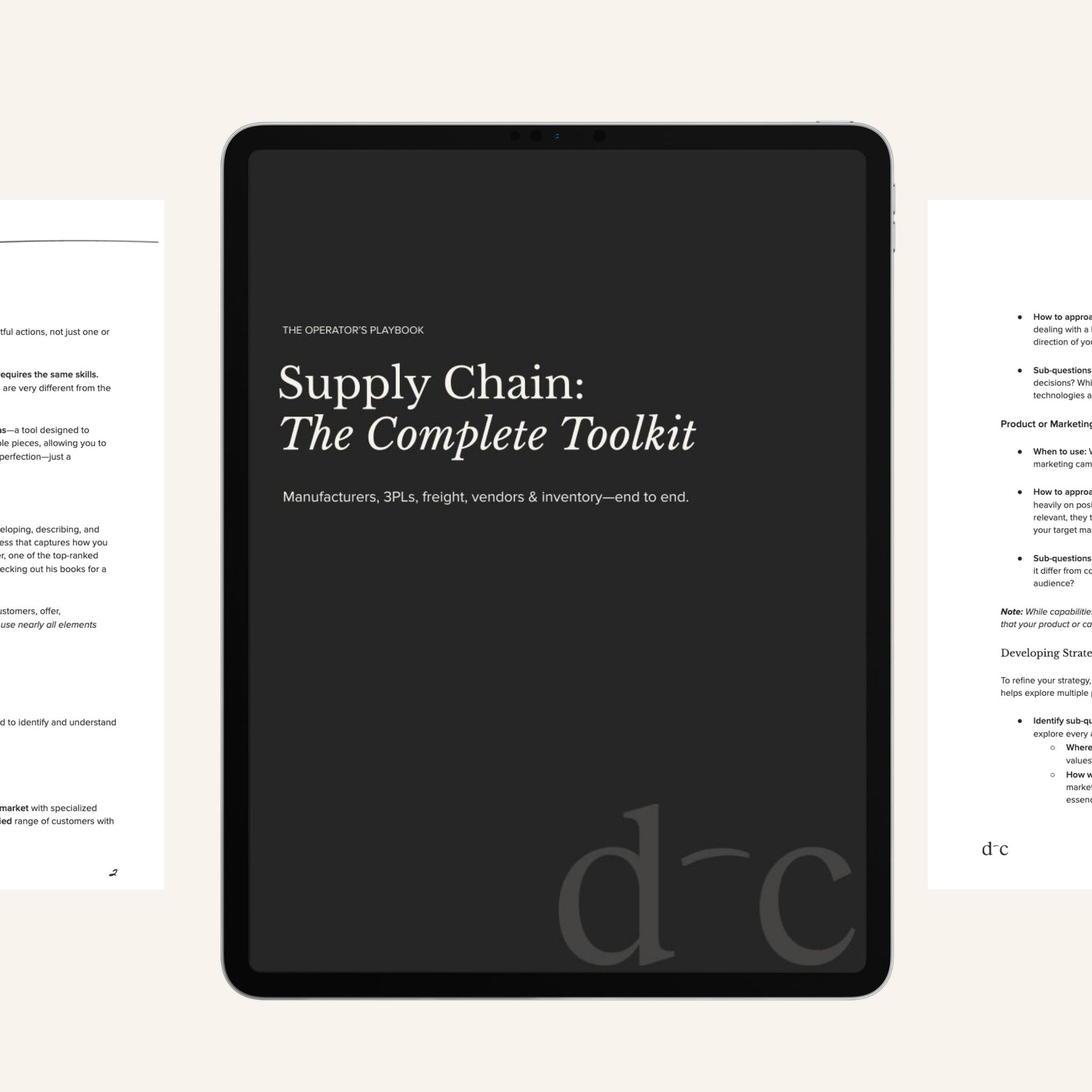 Supply Chain: The Complete Toolkit