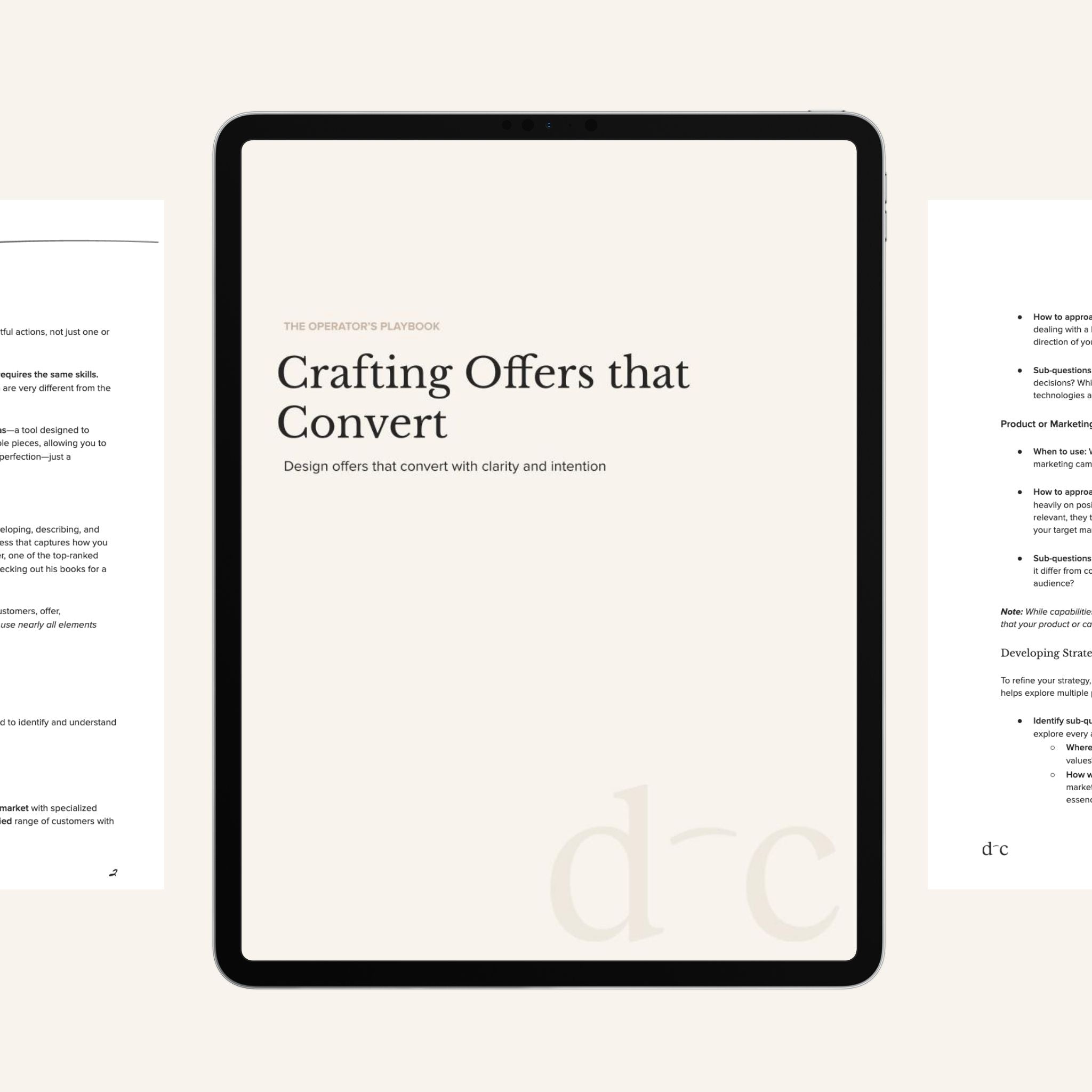 Crafting Offers that Convert