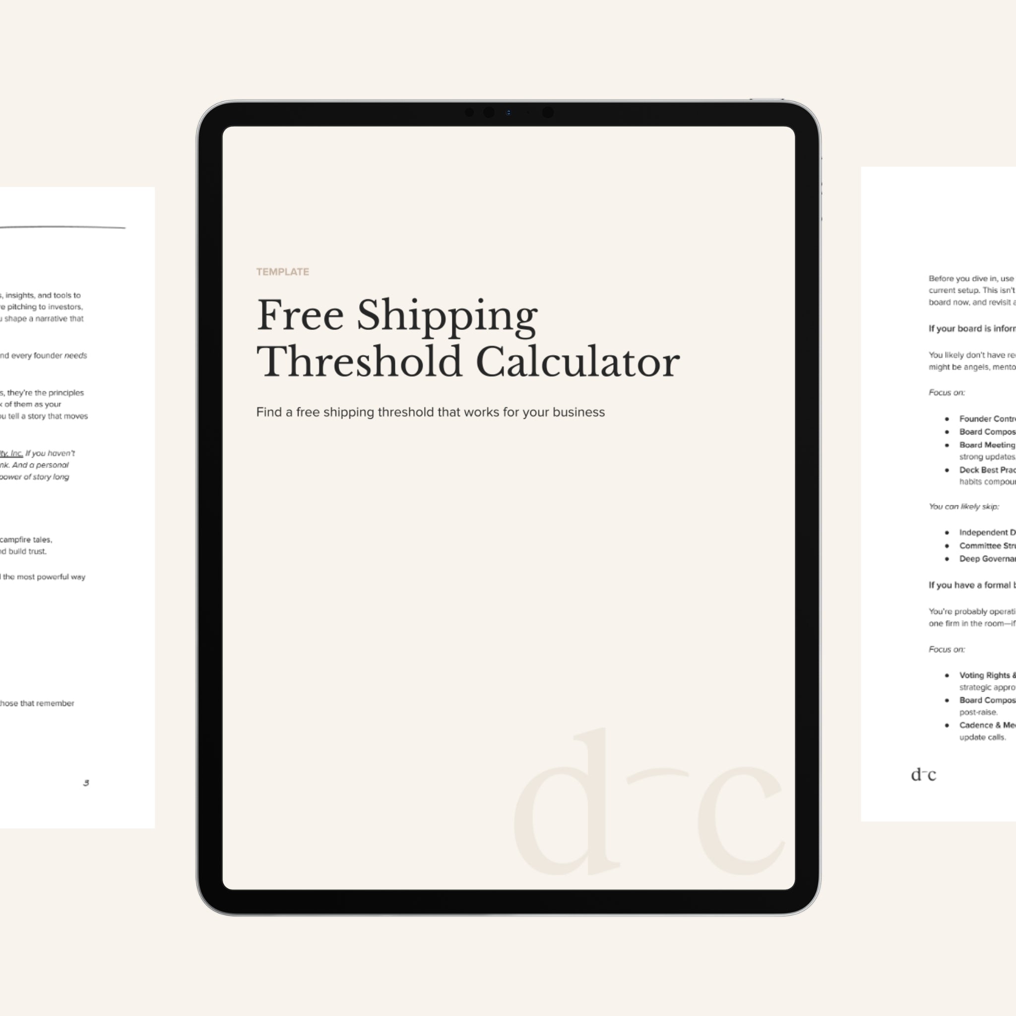 Free Shipping Threshold Calculator
