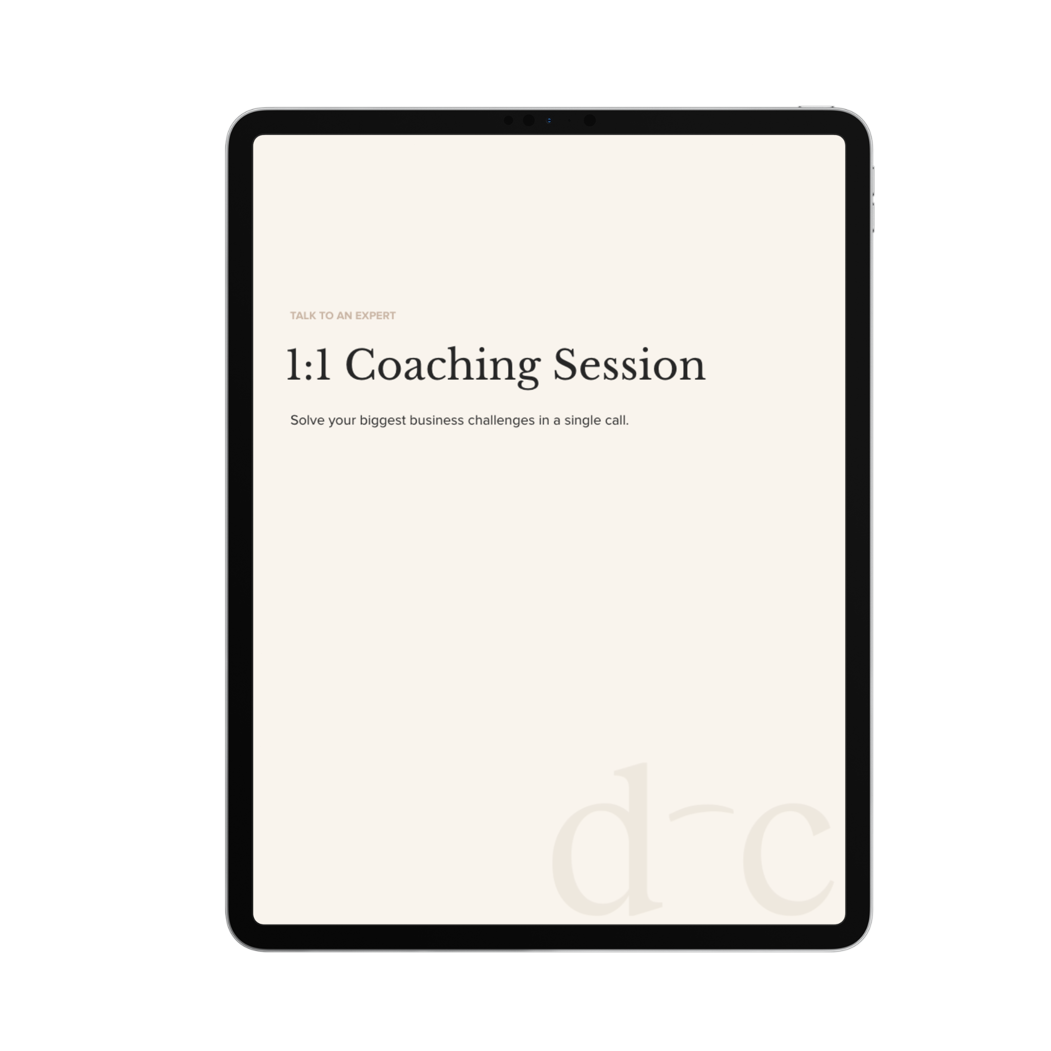 Book 1:1 Coaching Session