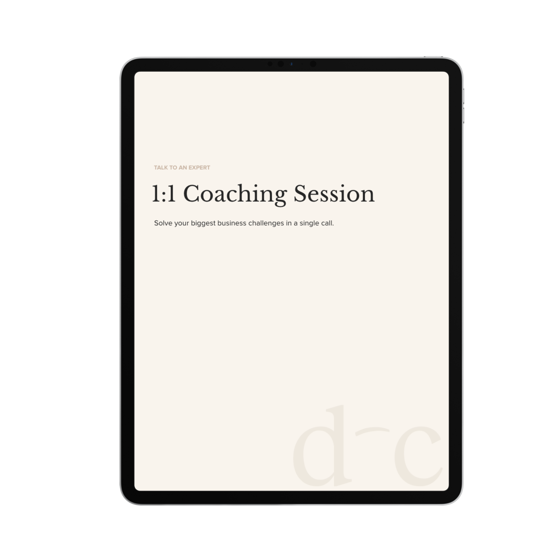 Book 1:1 Coaching Session