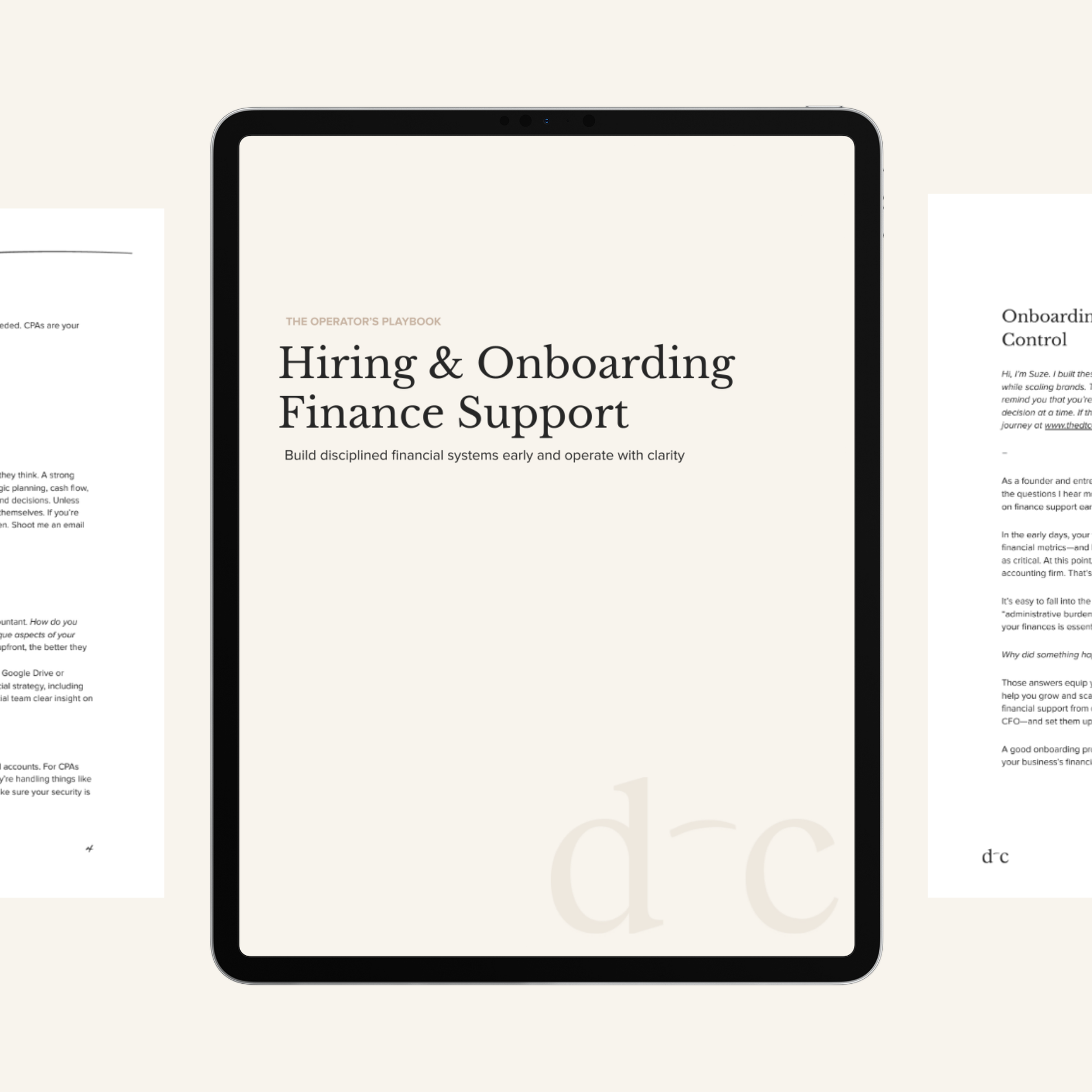Hiring & Onboarding Finance Support