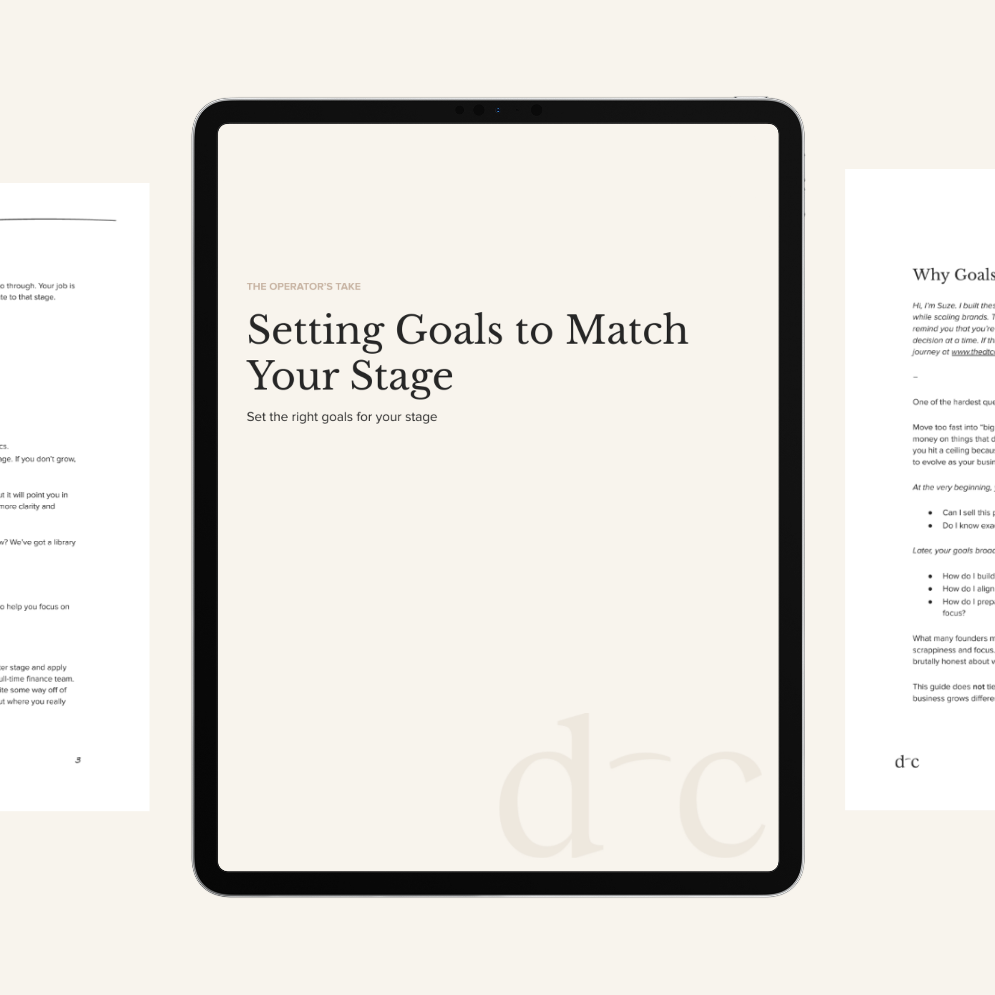 Setting Goals to Match Your Stage