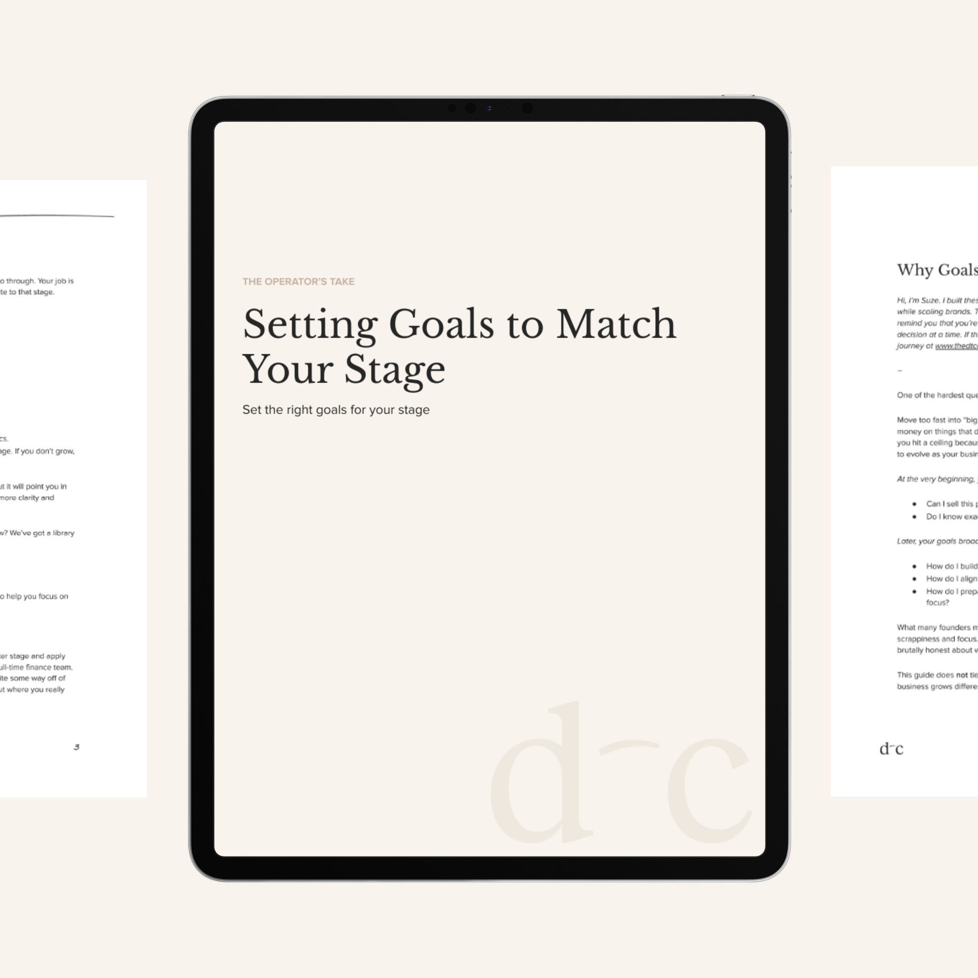 Setting Goals to Match Your Stage