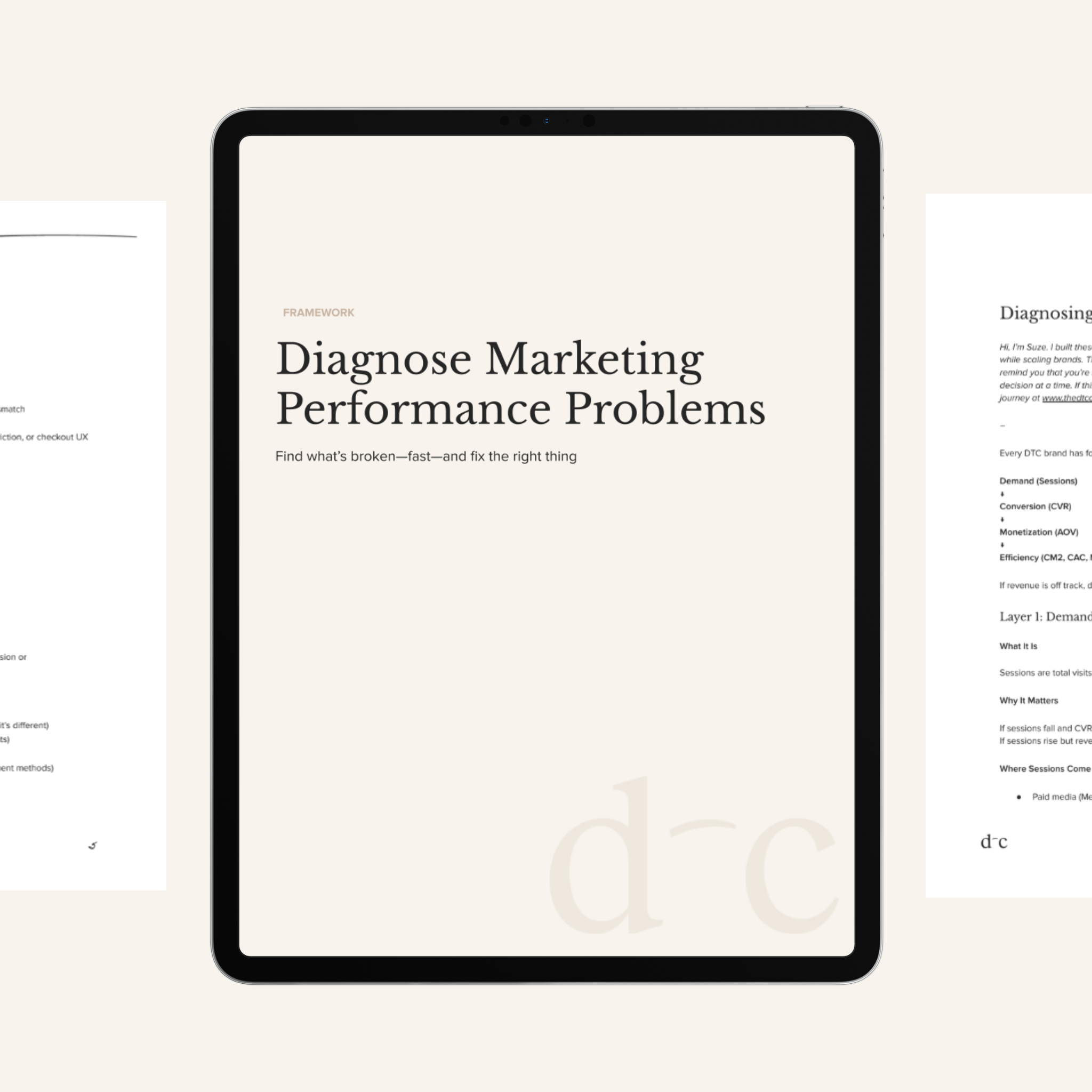 Diagnose Marketing Performance Problems
