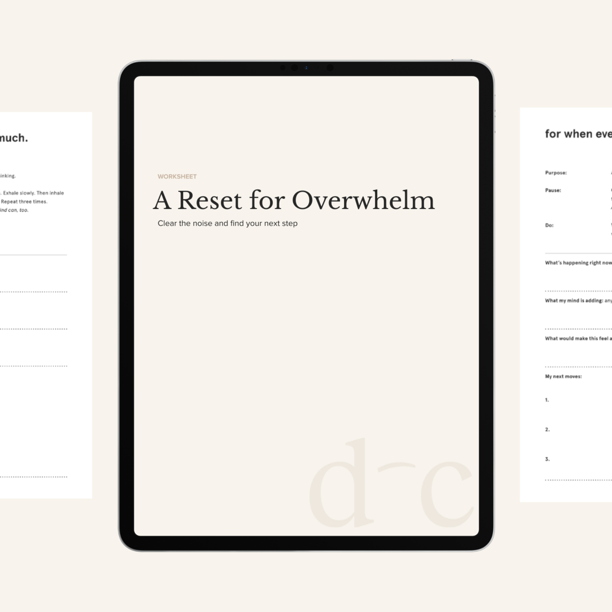 A Reset for Overwhelm