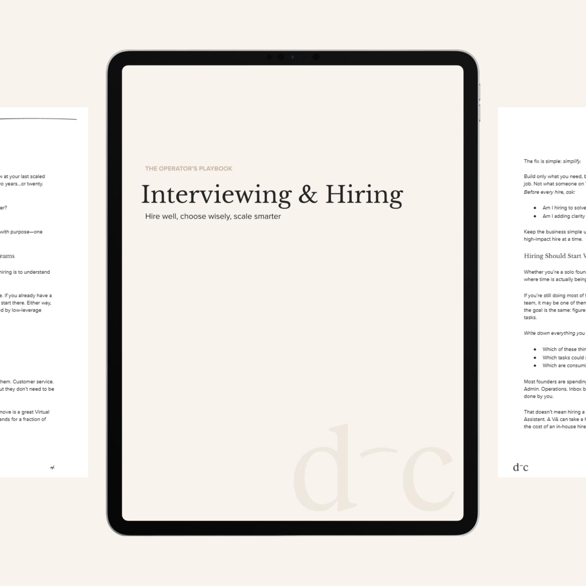 Interviewing & Hiring