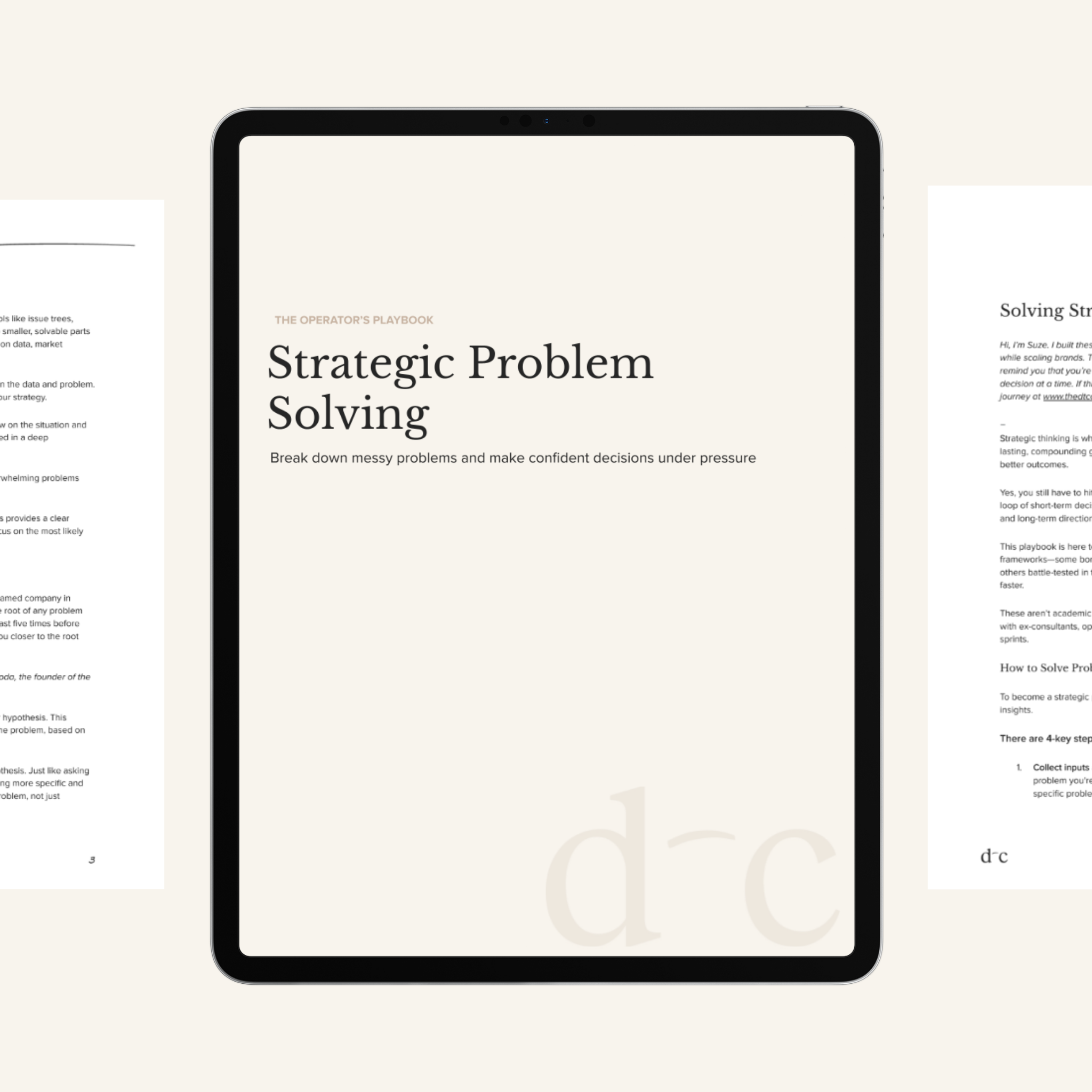 Strategic Problem Solving