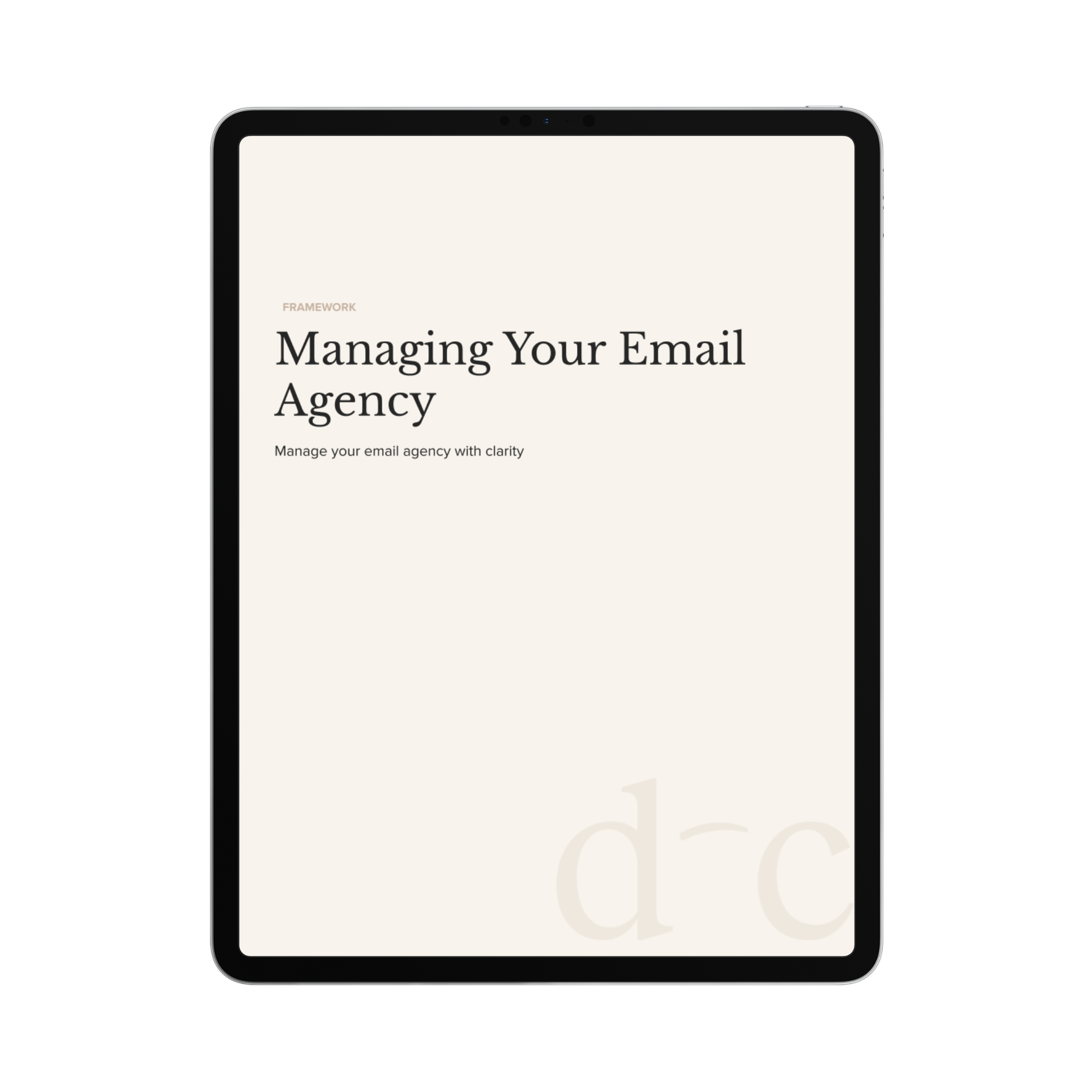 Managing Your Email Agency