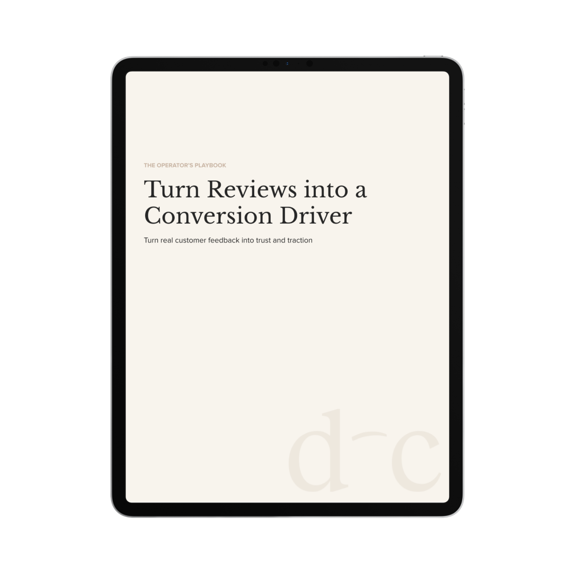 Turn Reviews into a Conversion Driver