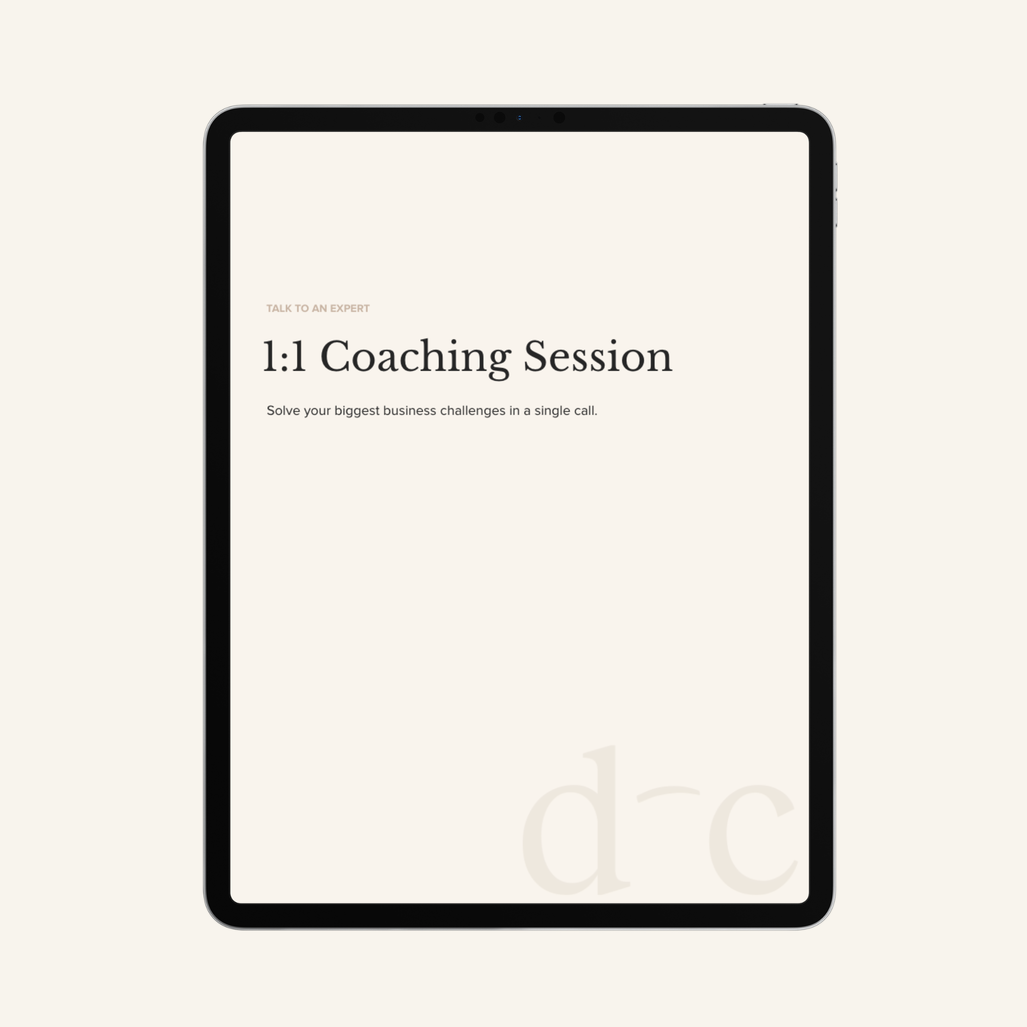 Book 1:1 Coaching Session