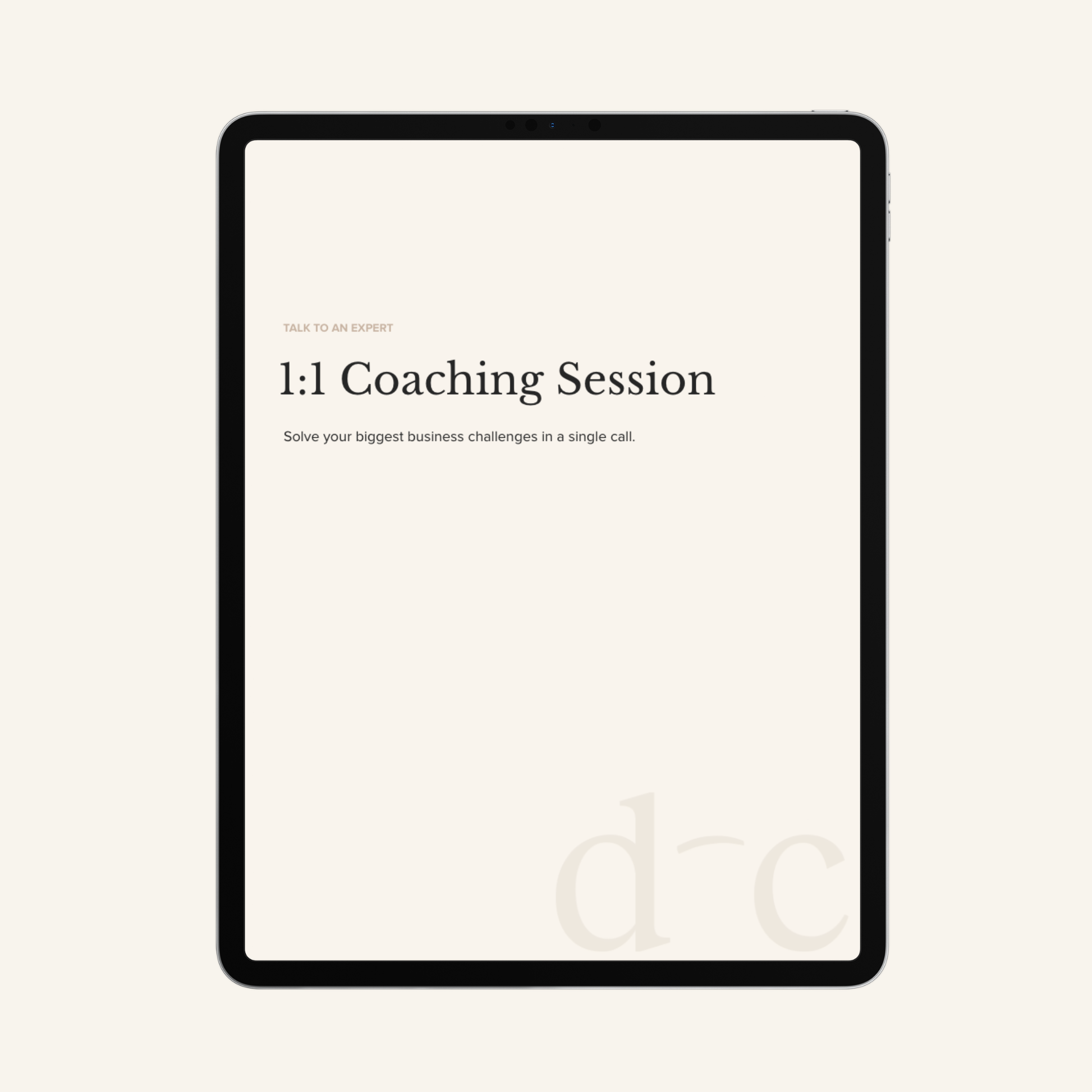 Book 1:1 Coaching Session