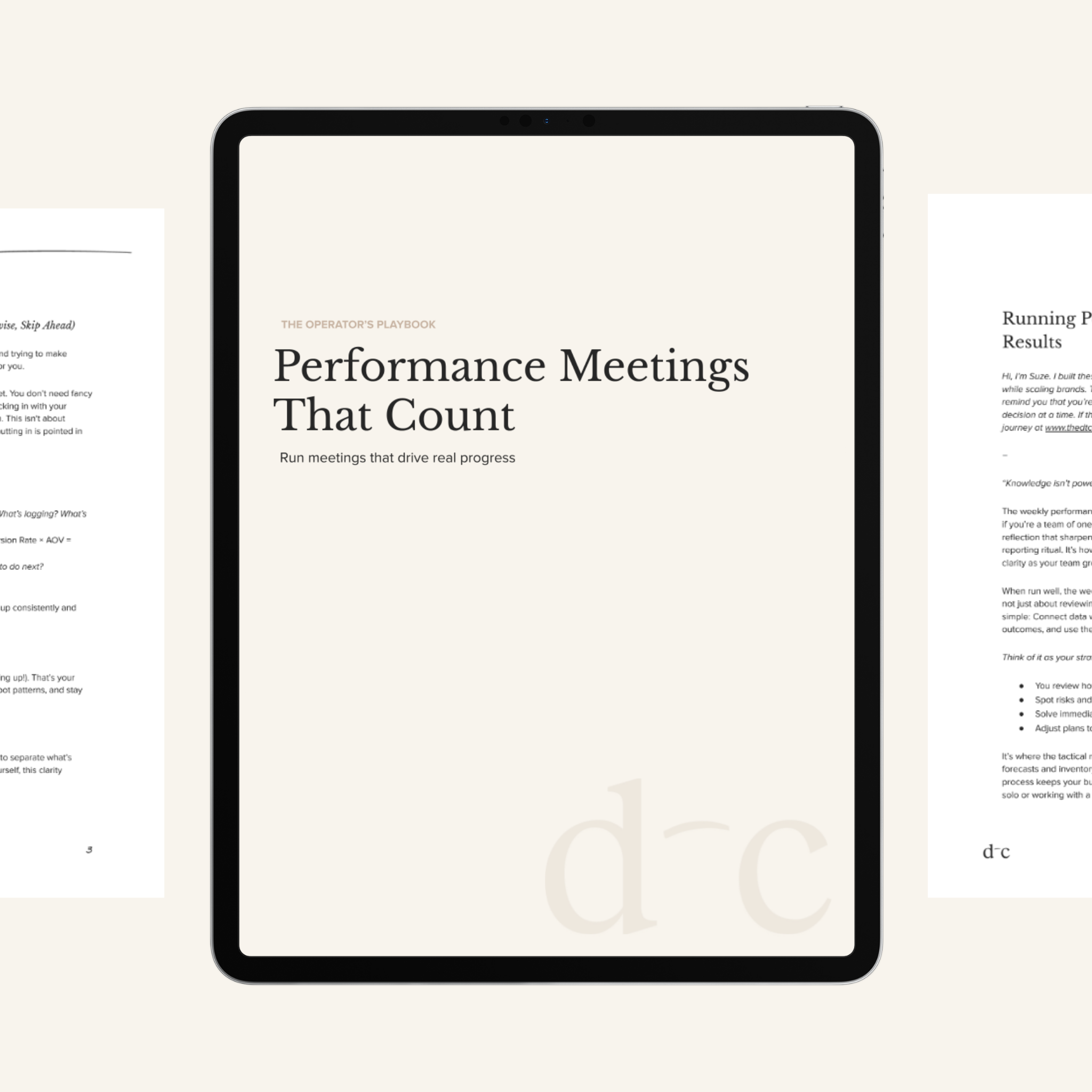 Performance Meetings That Count