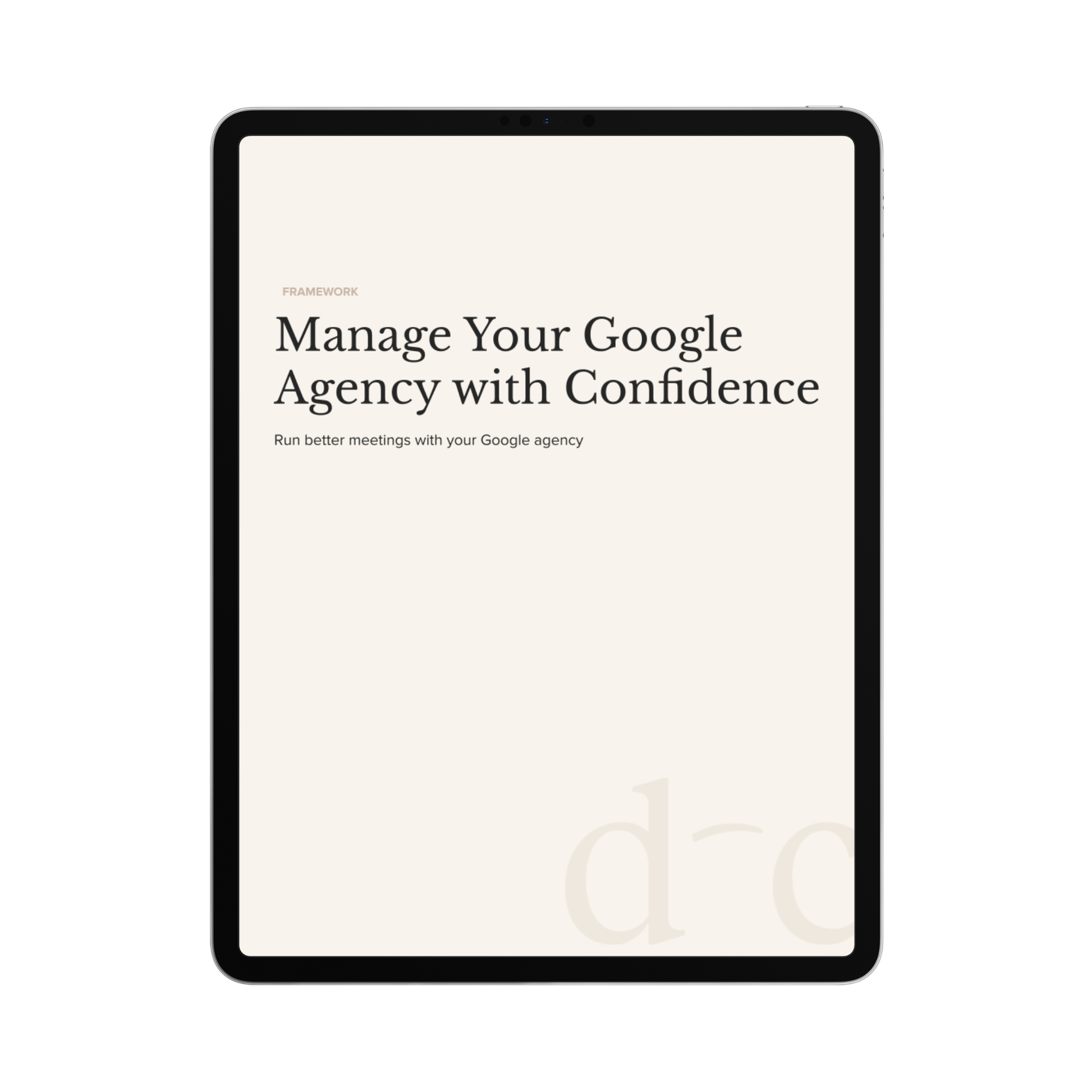 Manage Your Google Agency with Confidence