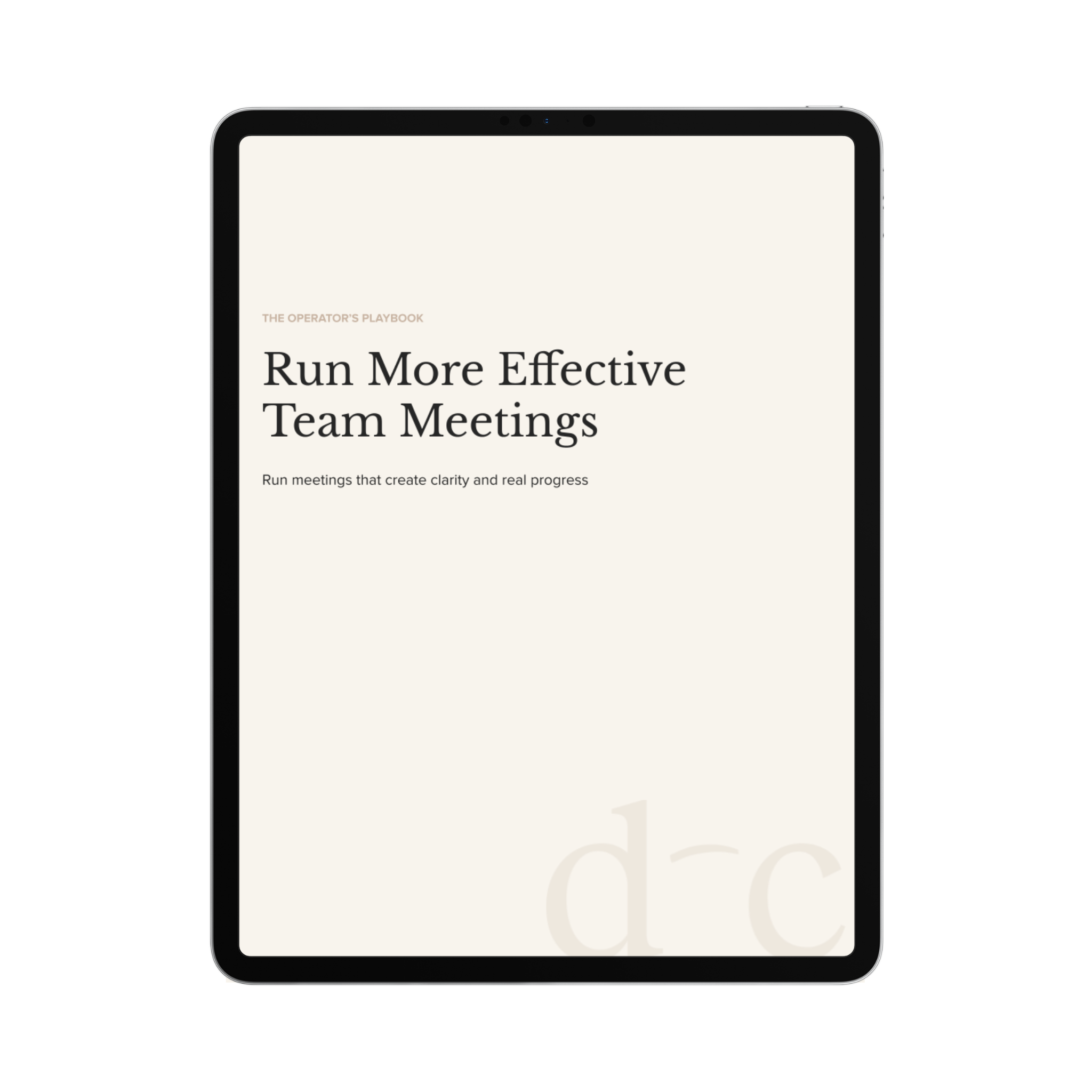 Run More Effective Team Meetings