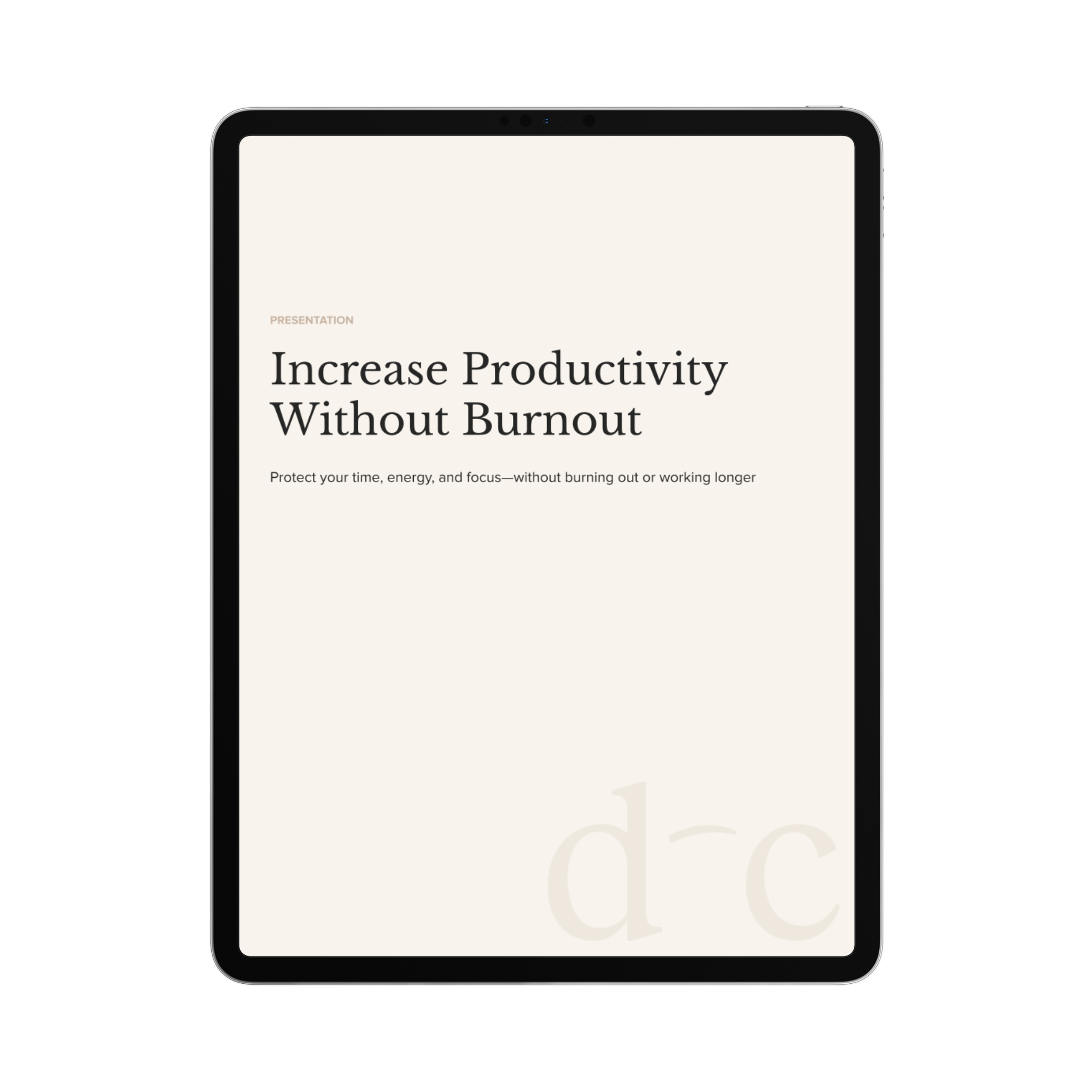 Increase Productivity Without Burnout