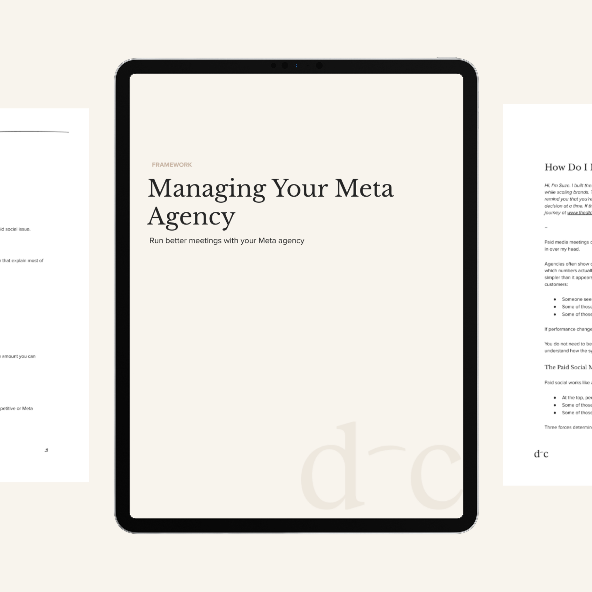 Managing Your Meta Agency