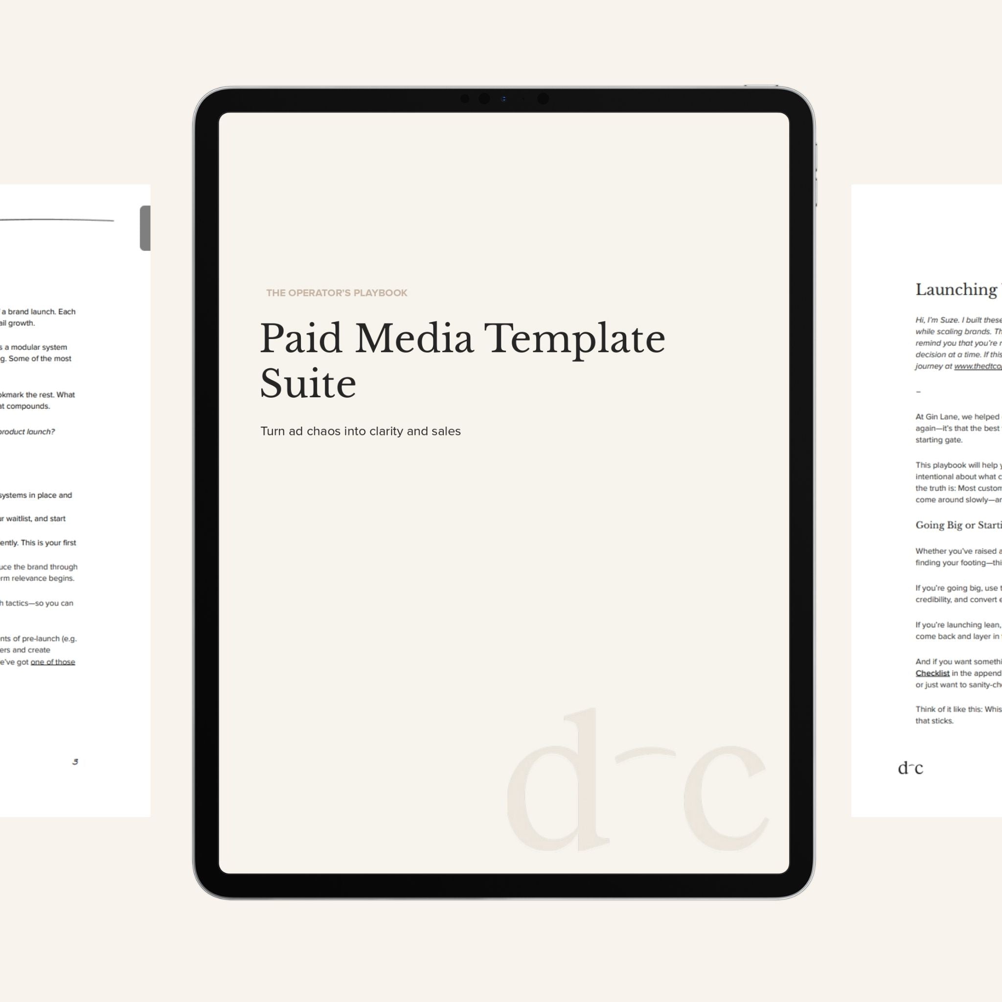 Paid Media Template Suite