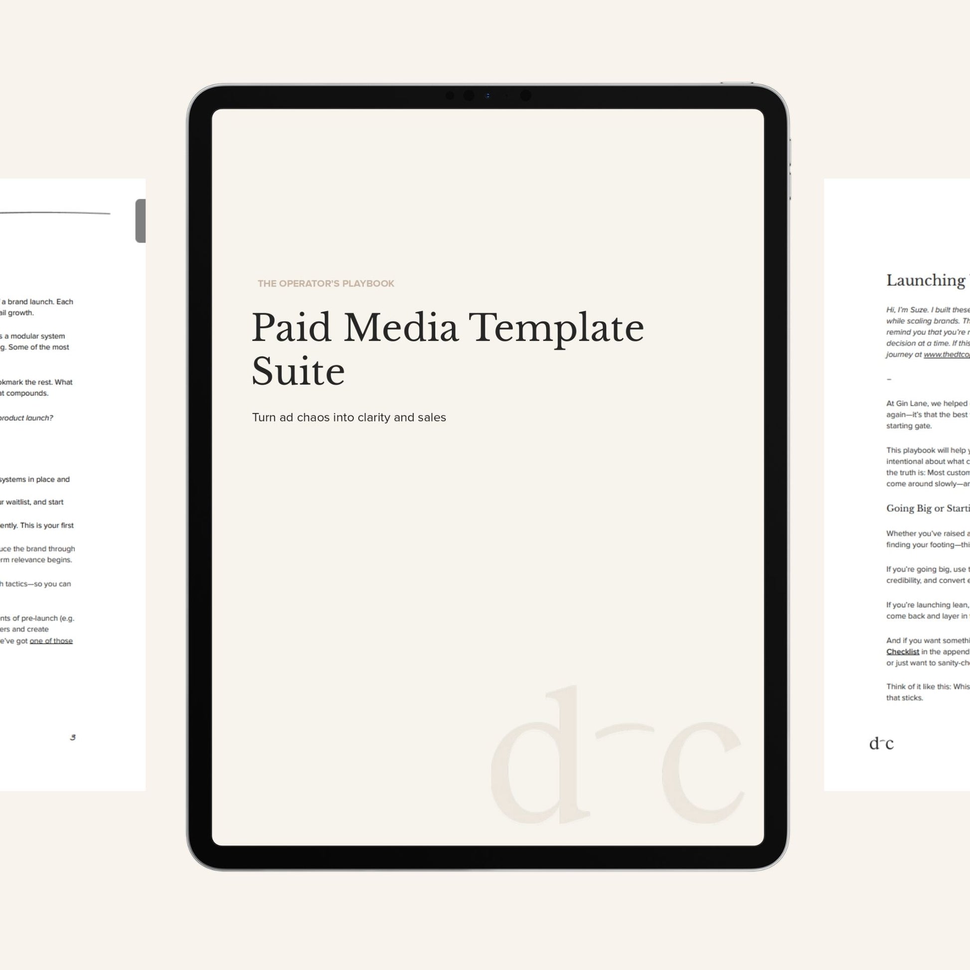 Paid Media Template Suite
