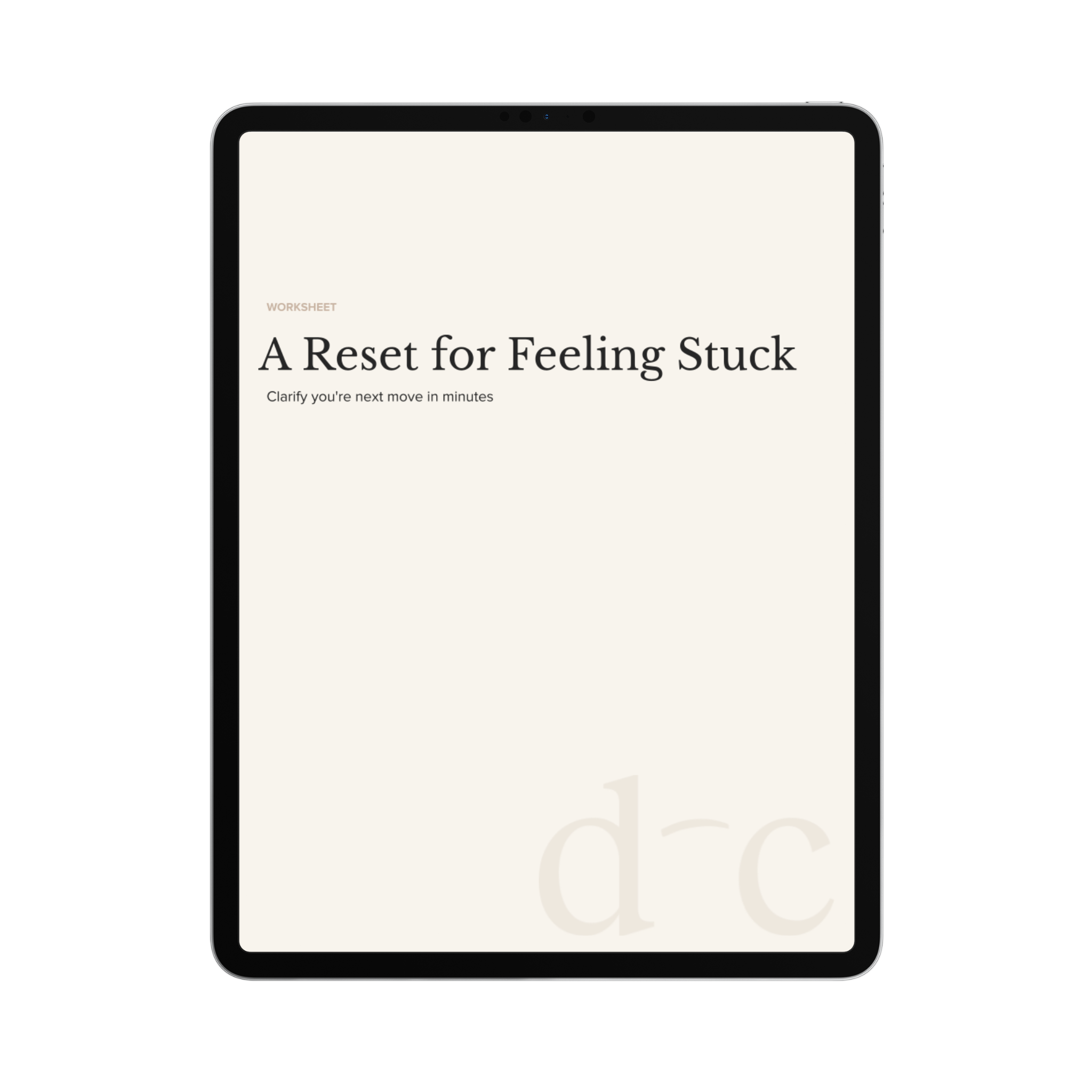 A Reset for Feeling Stuck
