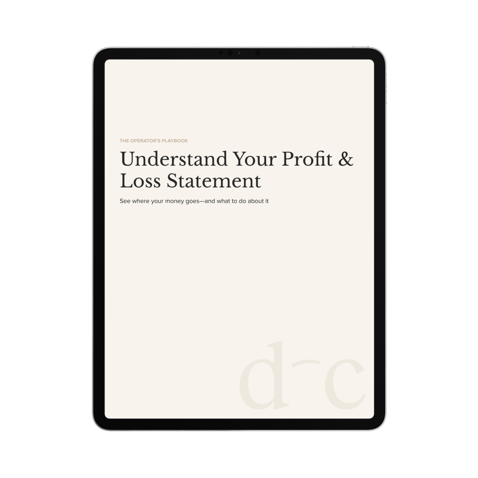Understand Your Profit & Loss Statement
