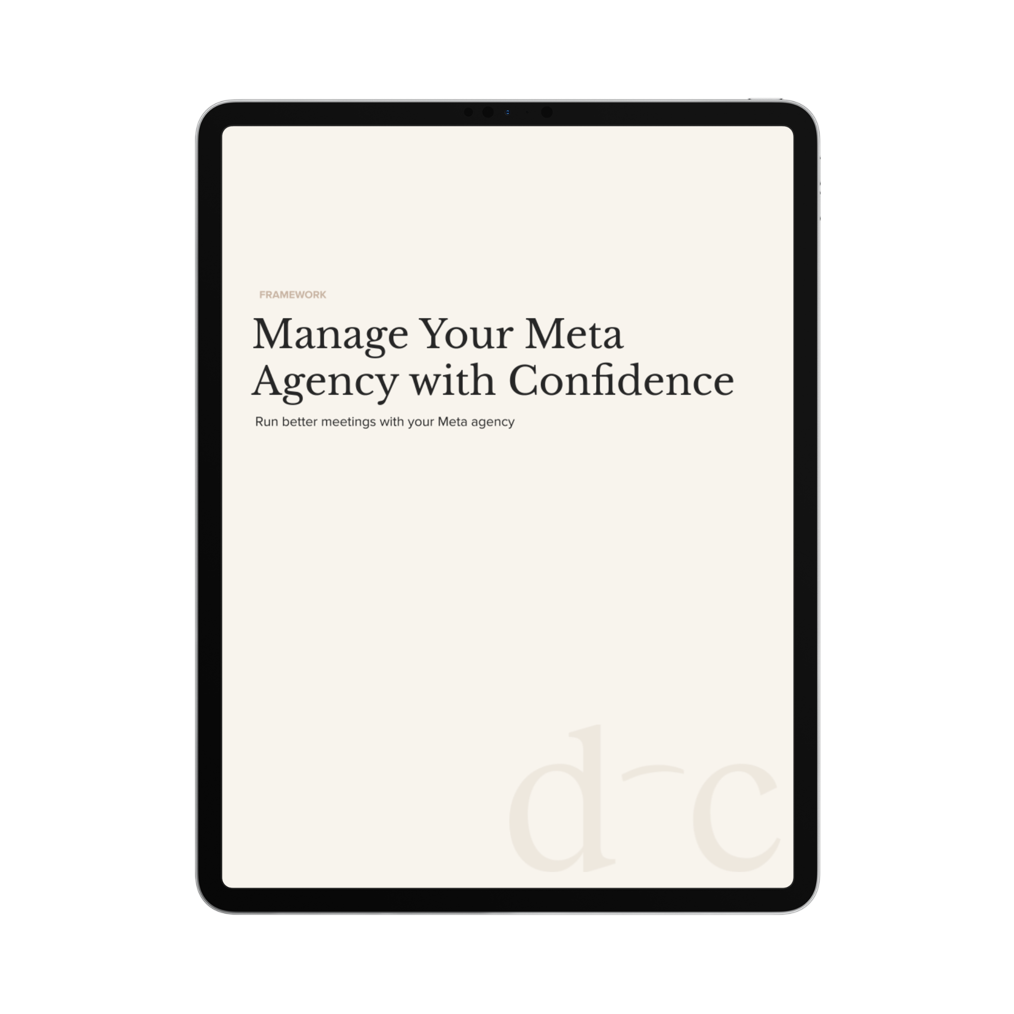 Manage Your Meta Agency with Confidence