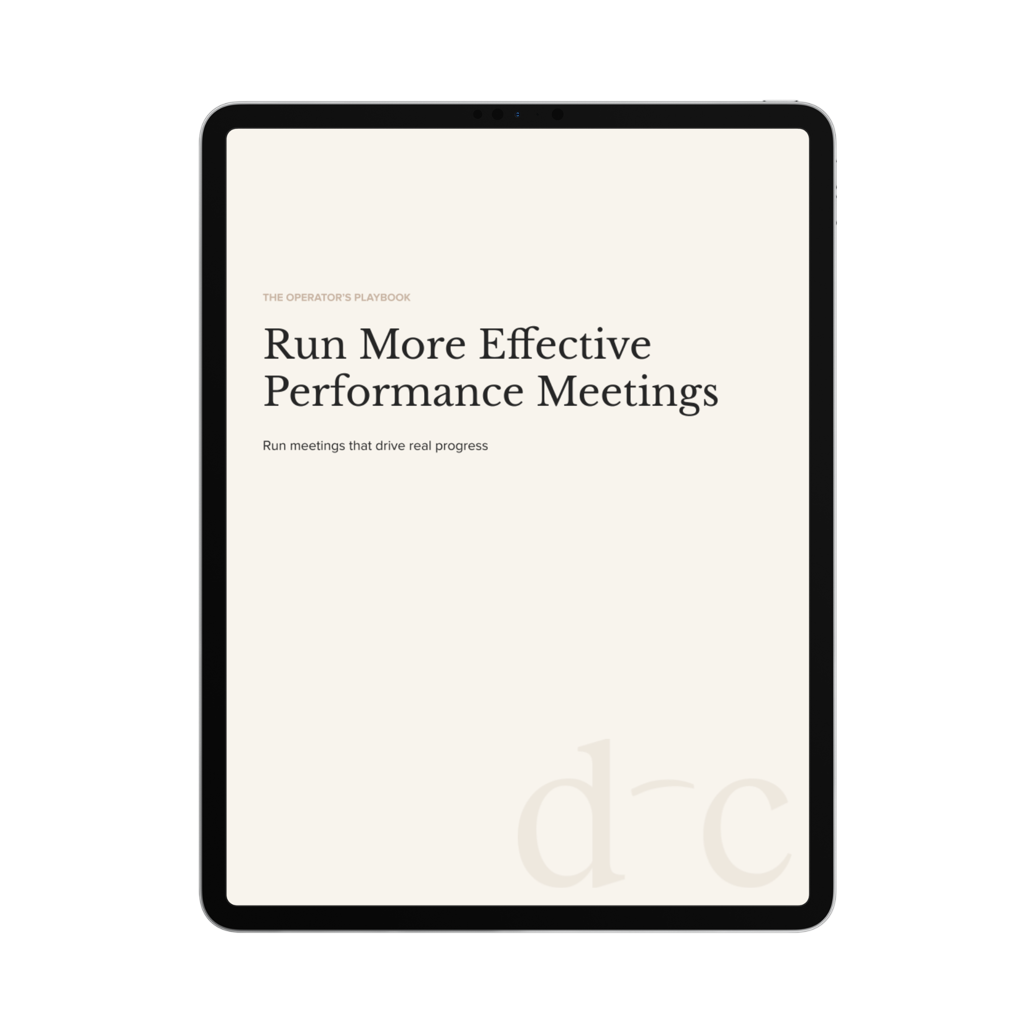 Run More Effective Performance Meetings