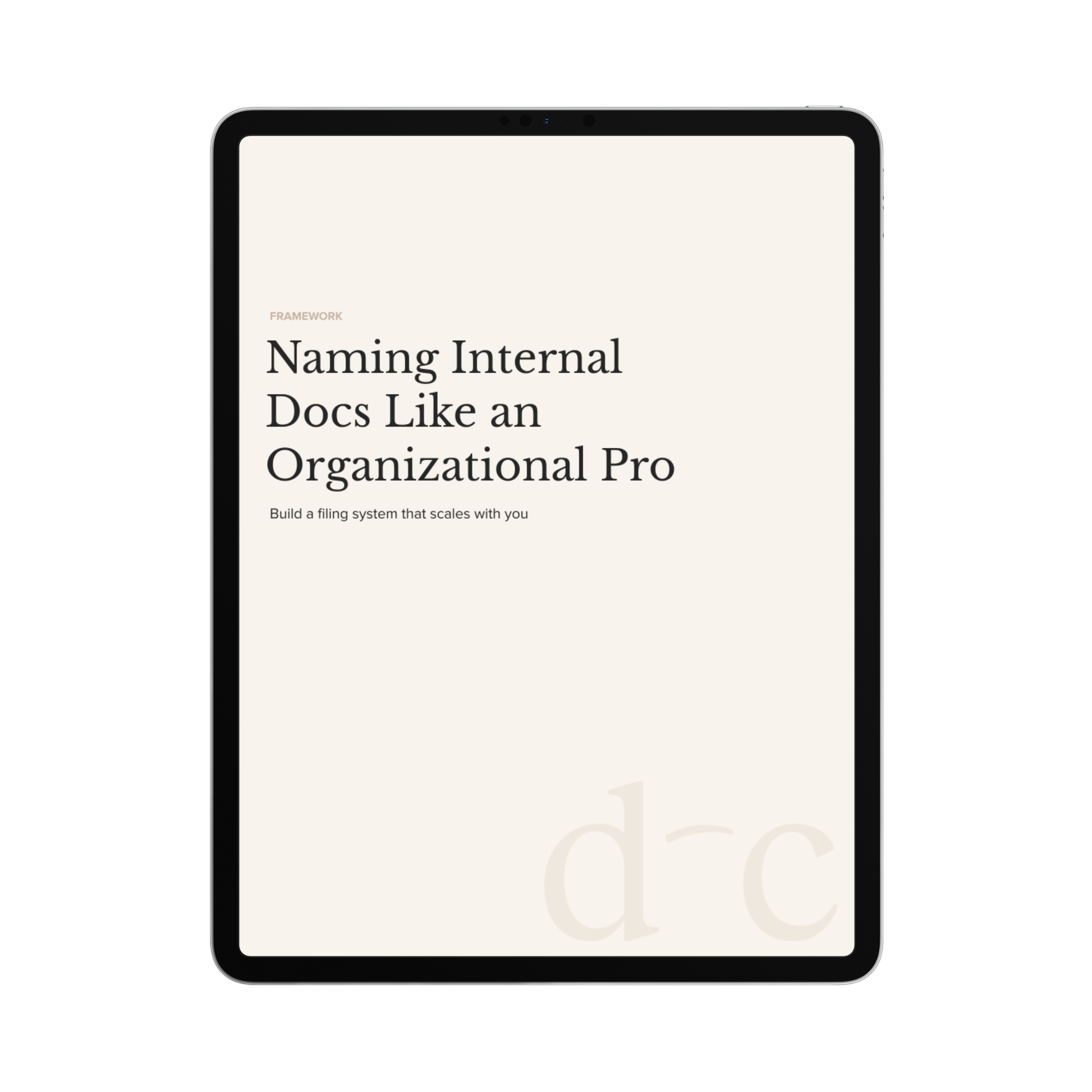 File Naming Framework