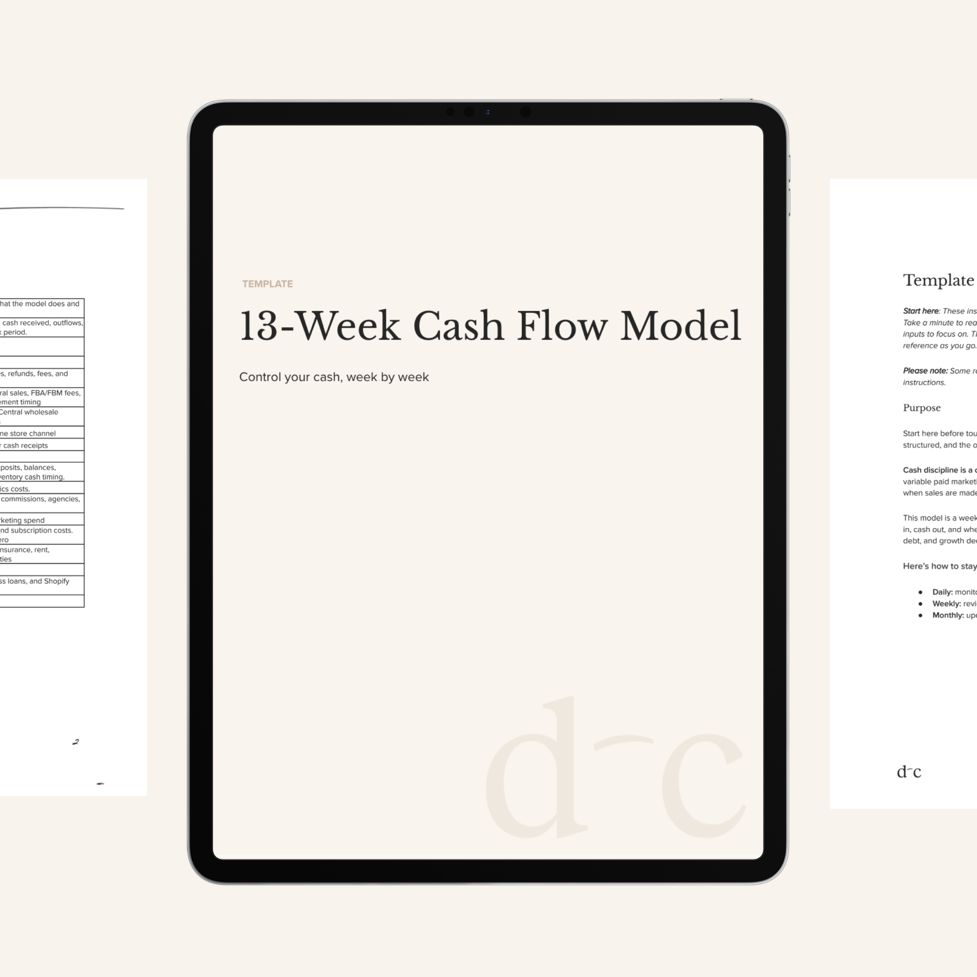 13-Week Cash Flow Model