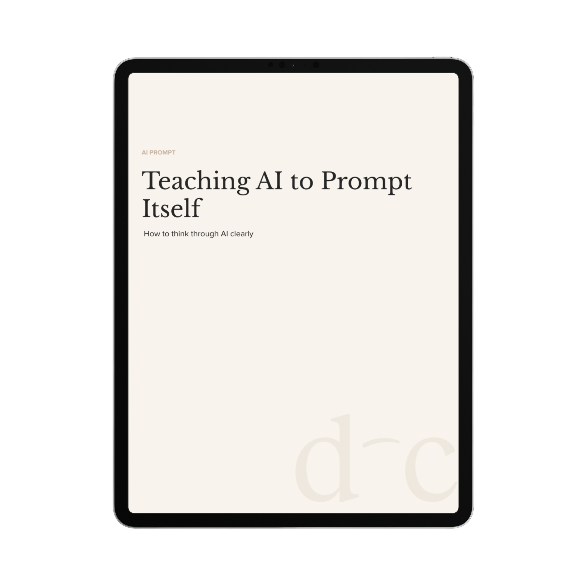 Teaching AI to Prompt Itself