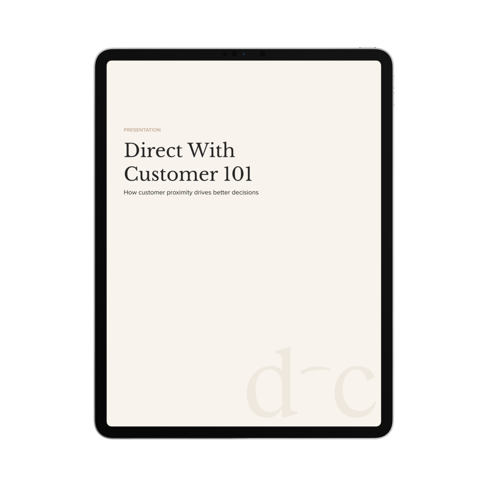 Direct With Consumer 101