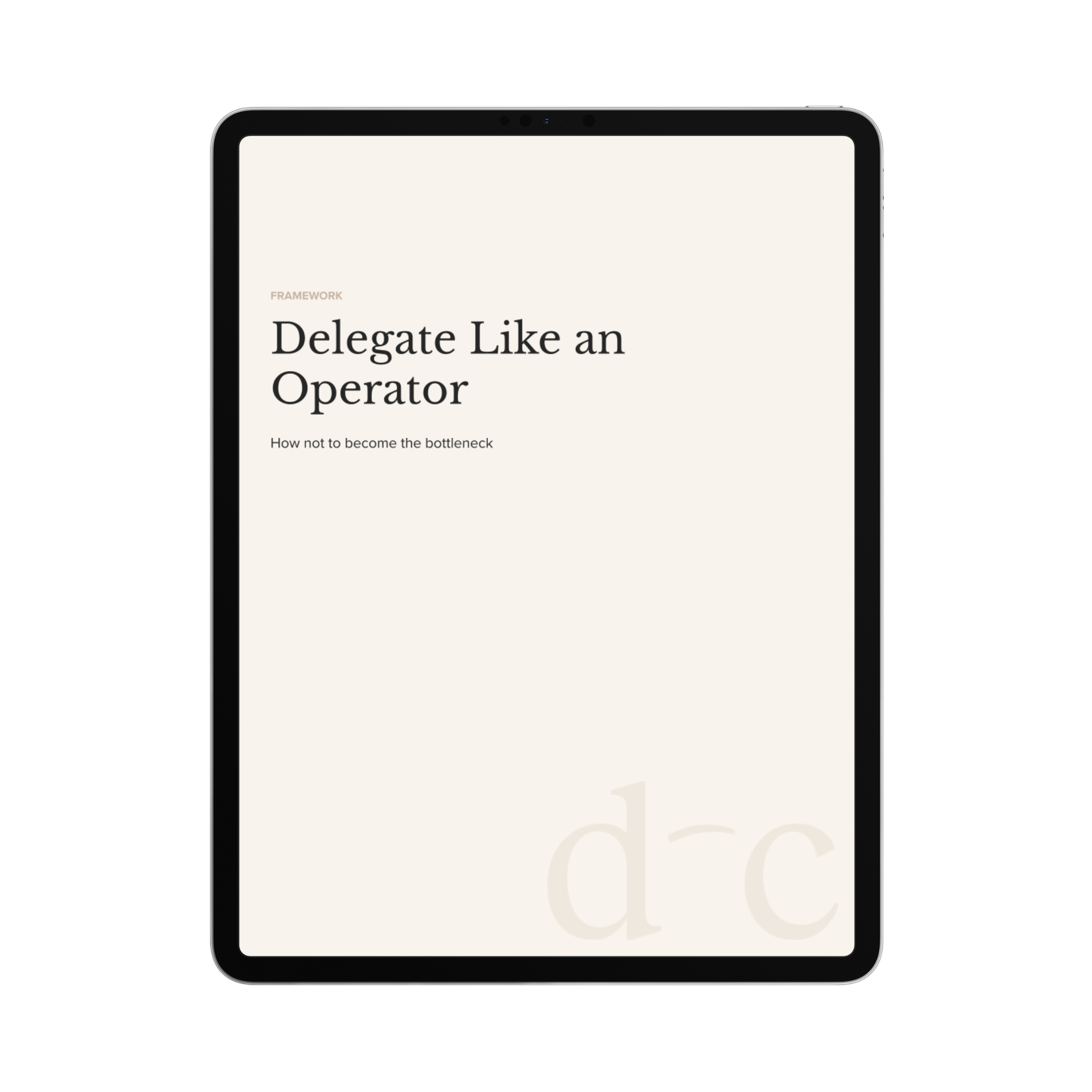 Delegate Like an Operator
