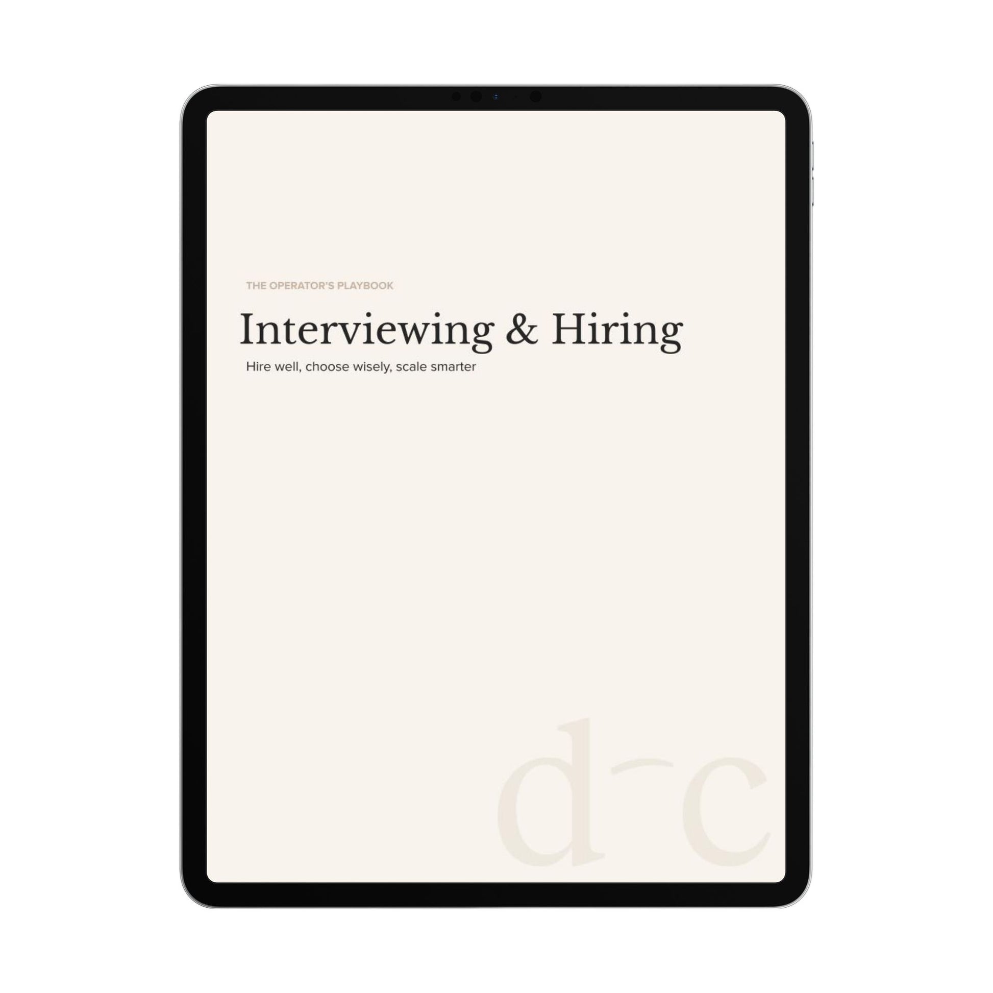 Interviewing & Hiring