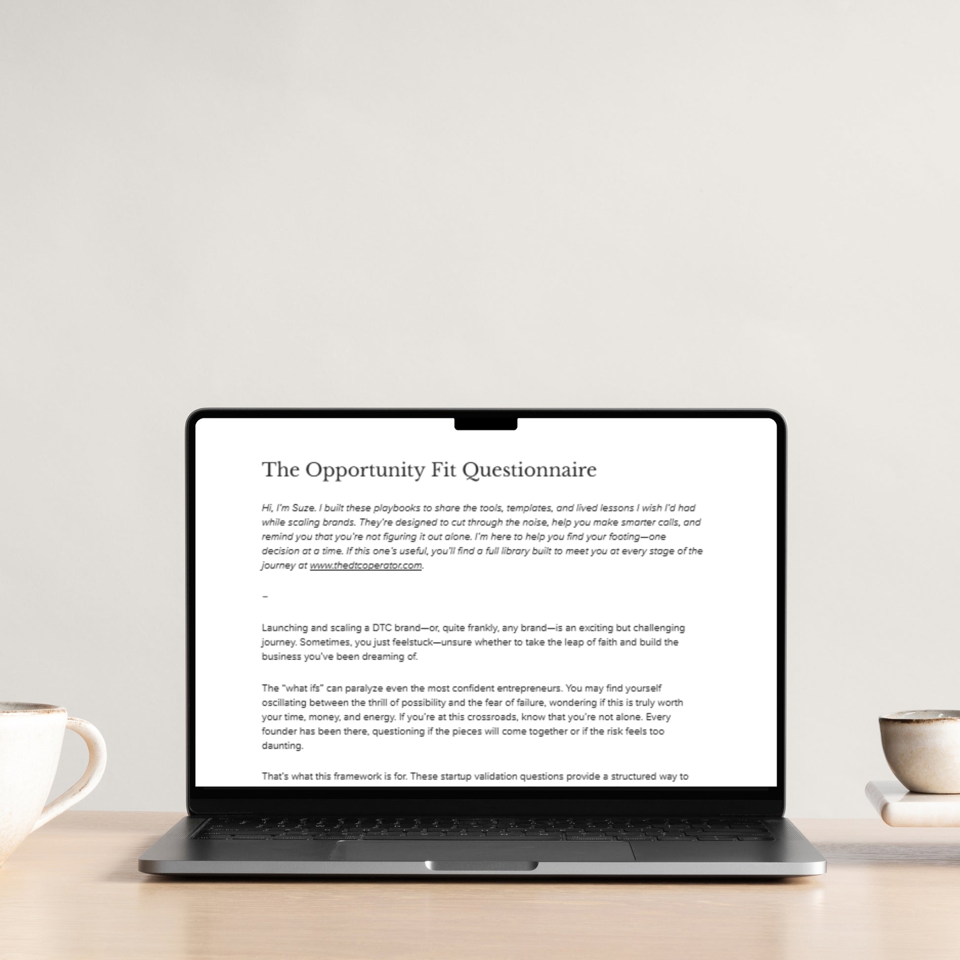 The Opportunity Fit Framework