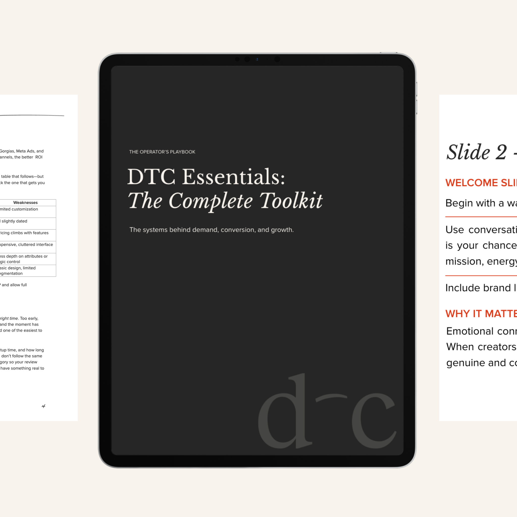 DTC Essentials: The Complete Toolkit