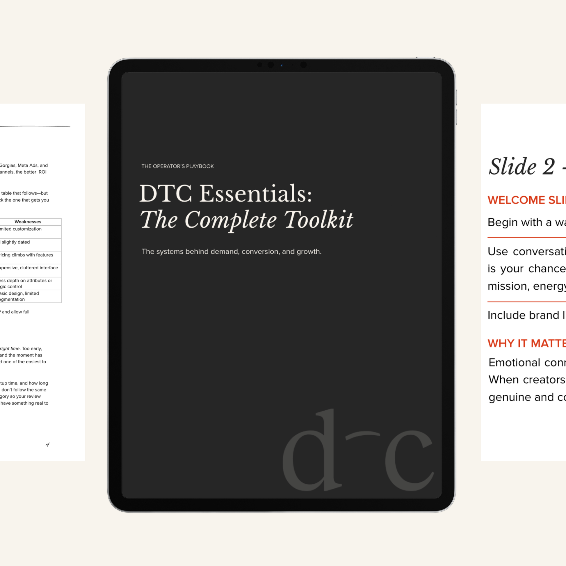 DTC Essentials: The Complete Toolkit