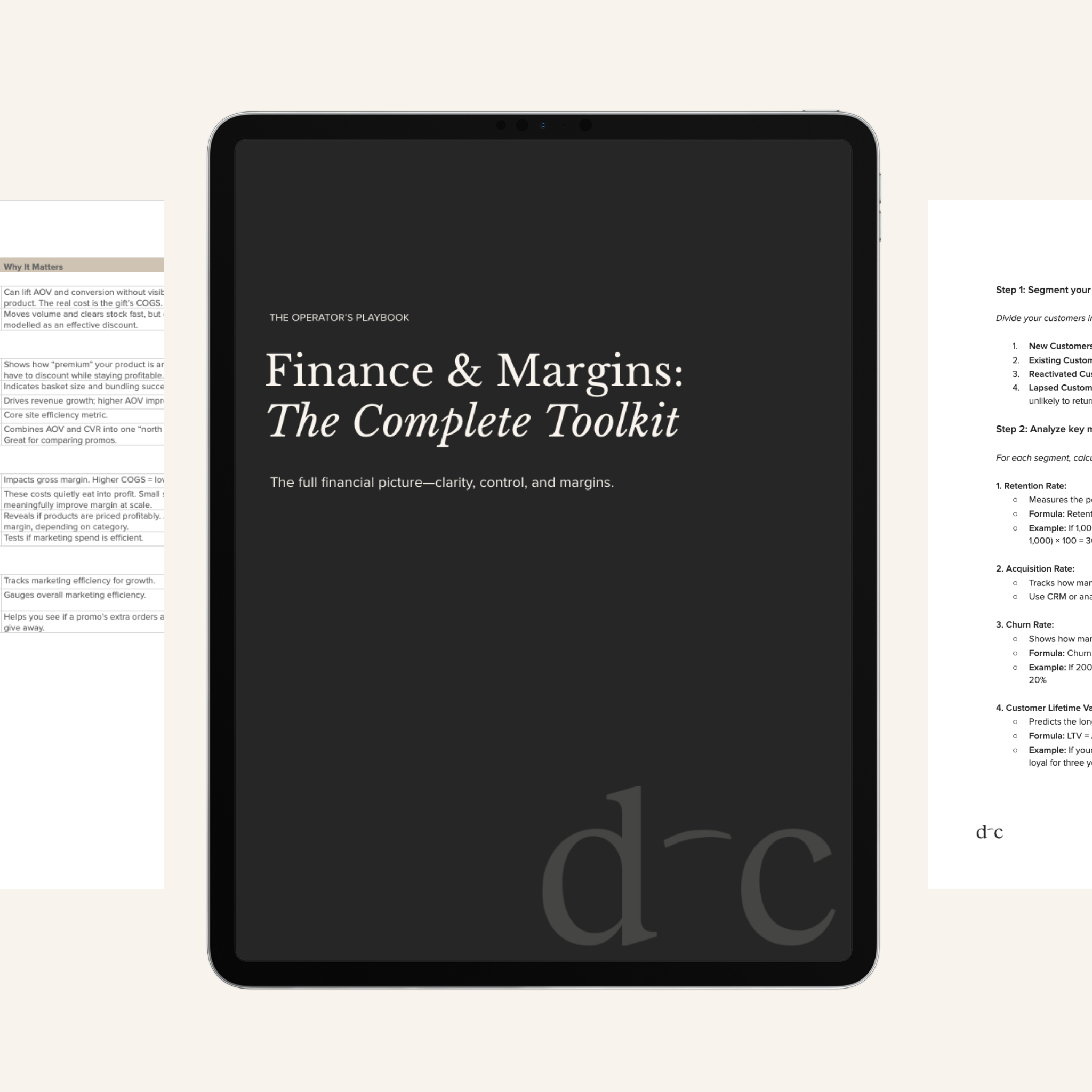 Finance & Margins: The Complete Toolkit