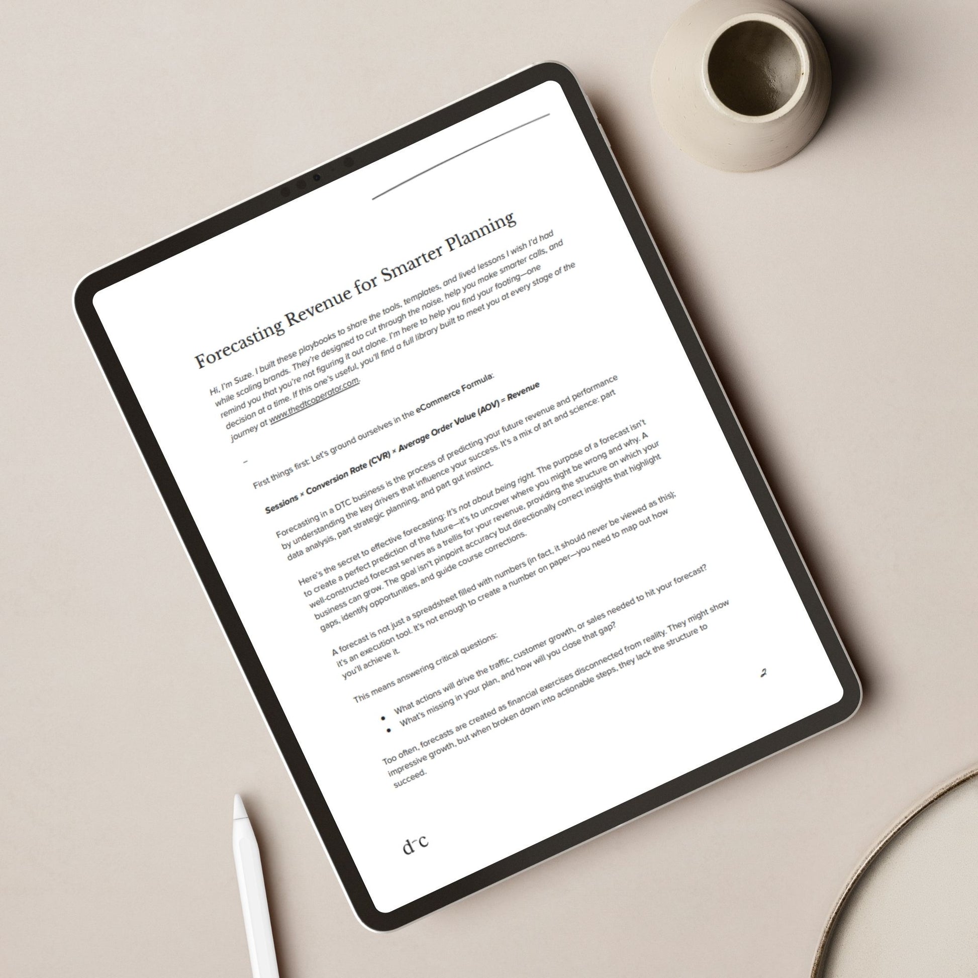 Forecasting Revenue