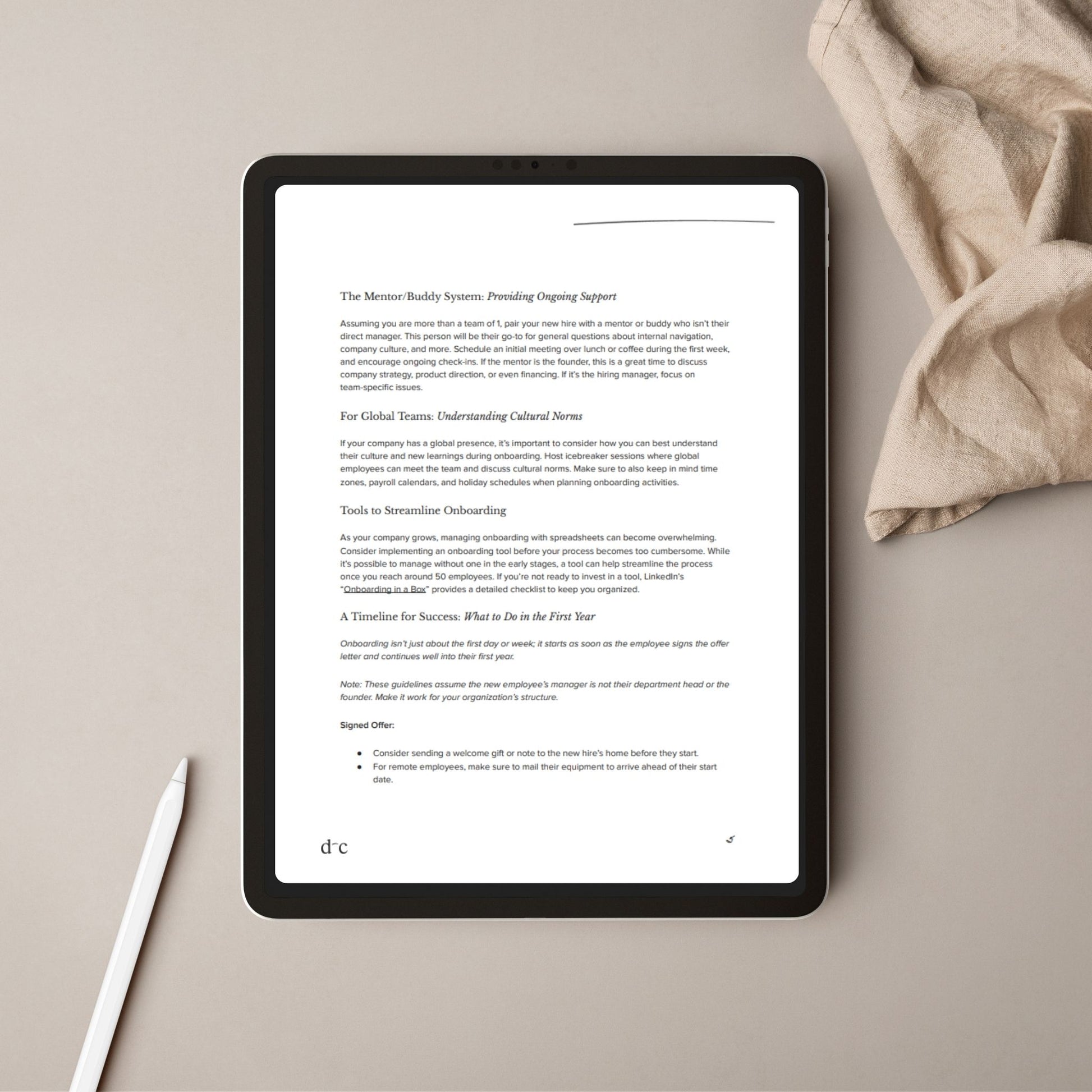 Onboarding New Hires for Success