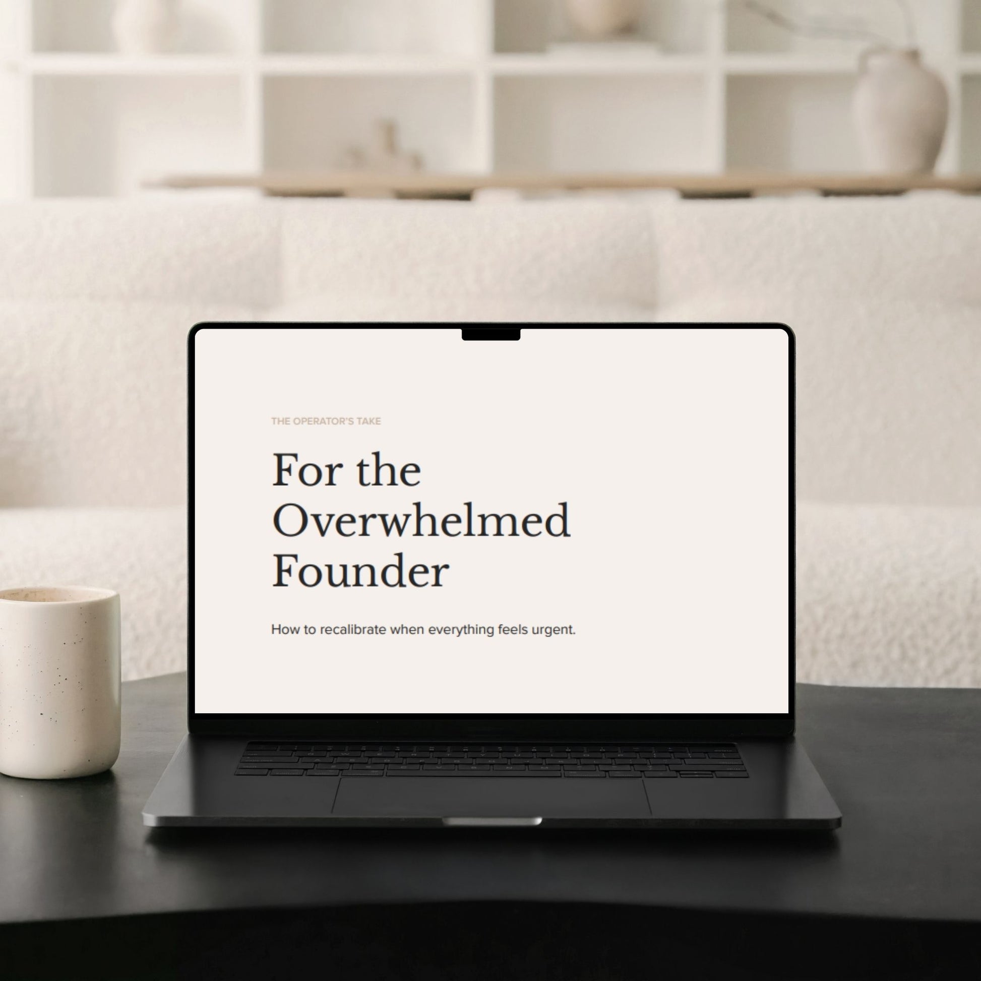 A Reset for Overwhelmed Founders