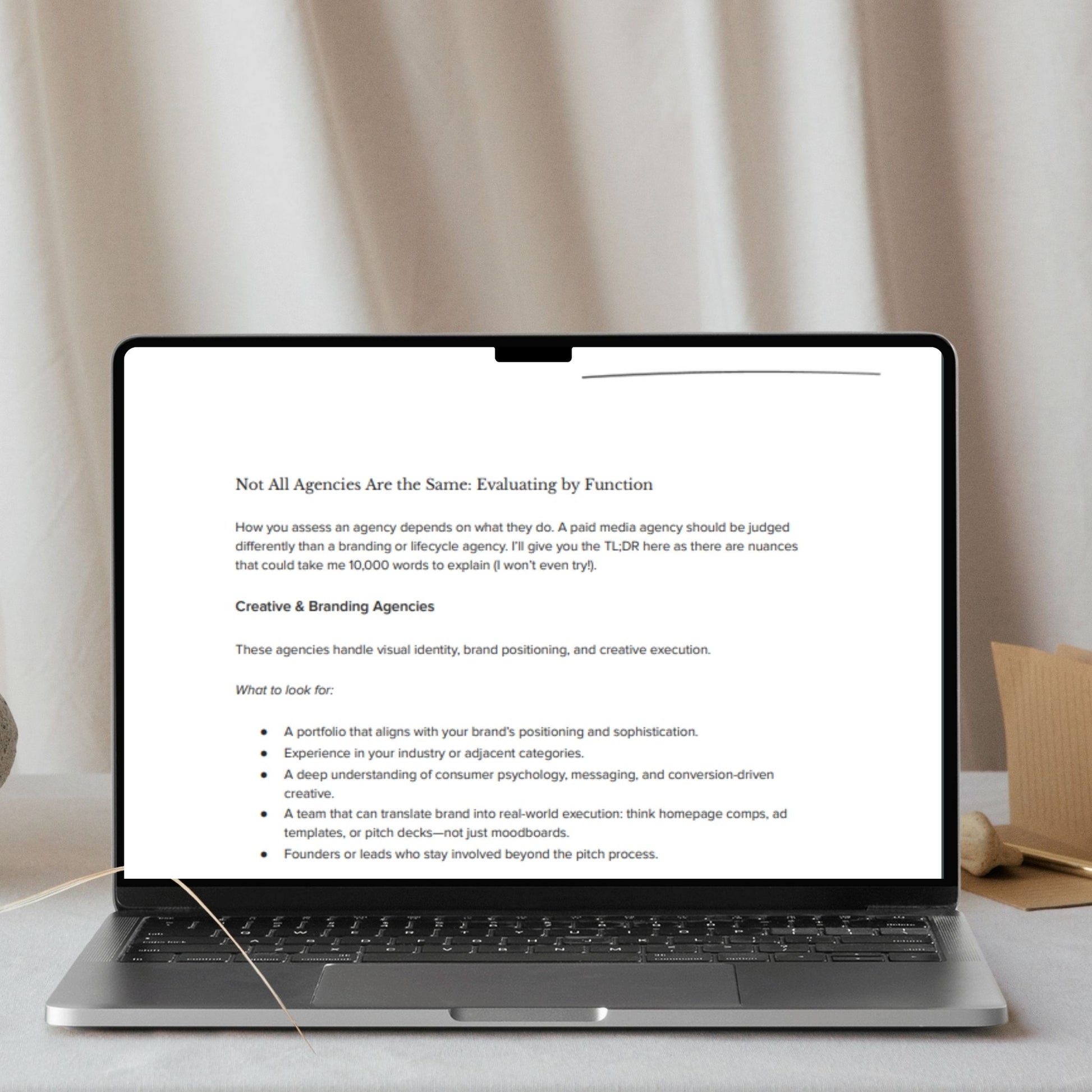 Hiring the Right Agency
