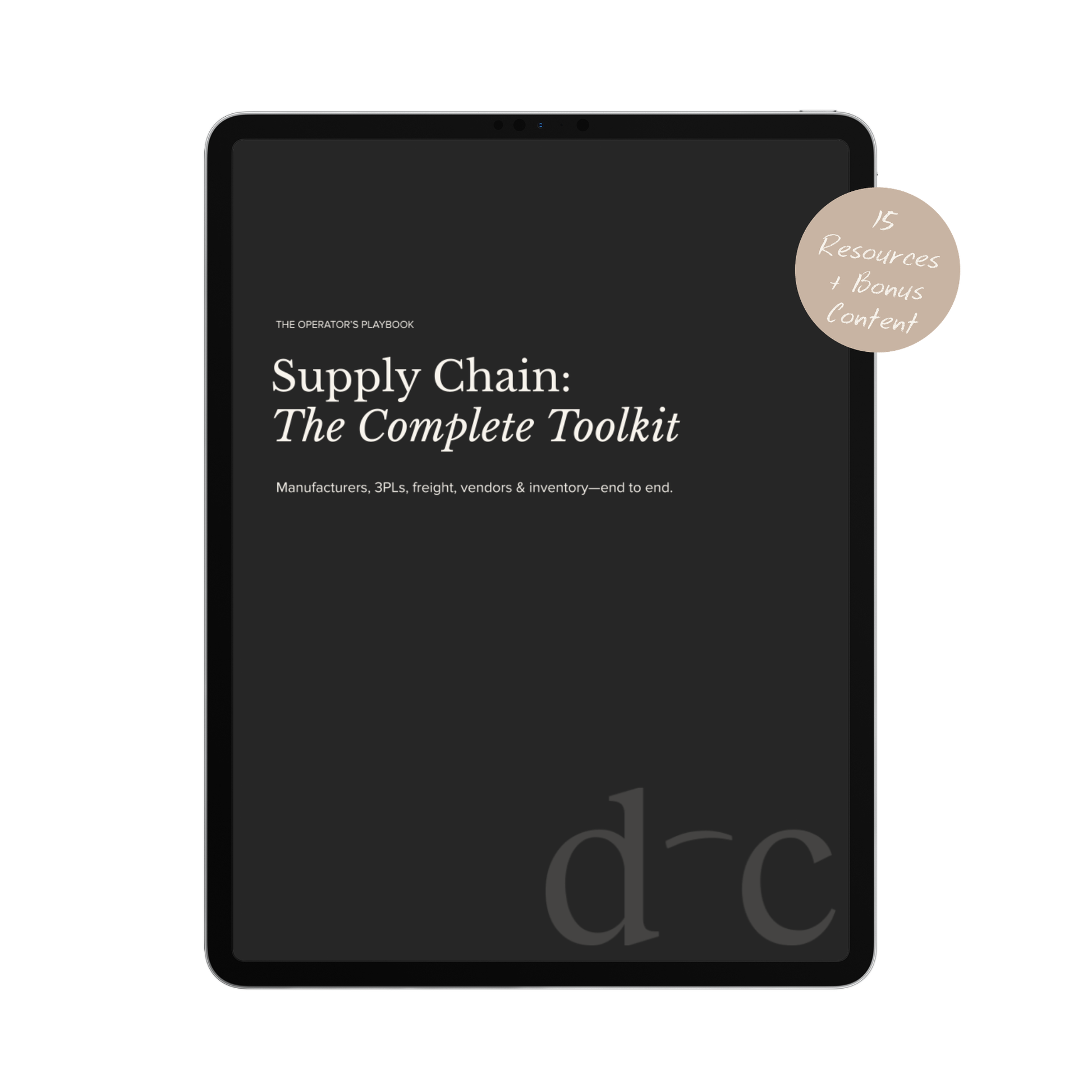 Supply Chain: The Complete Toolkit