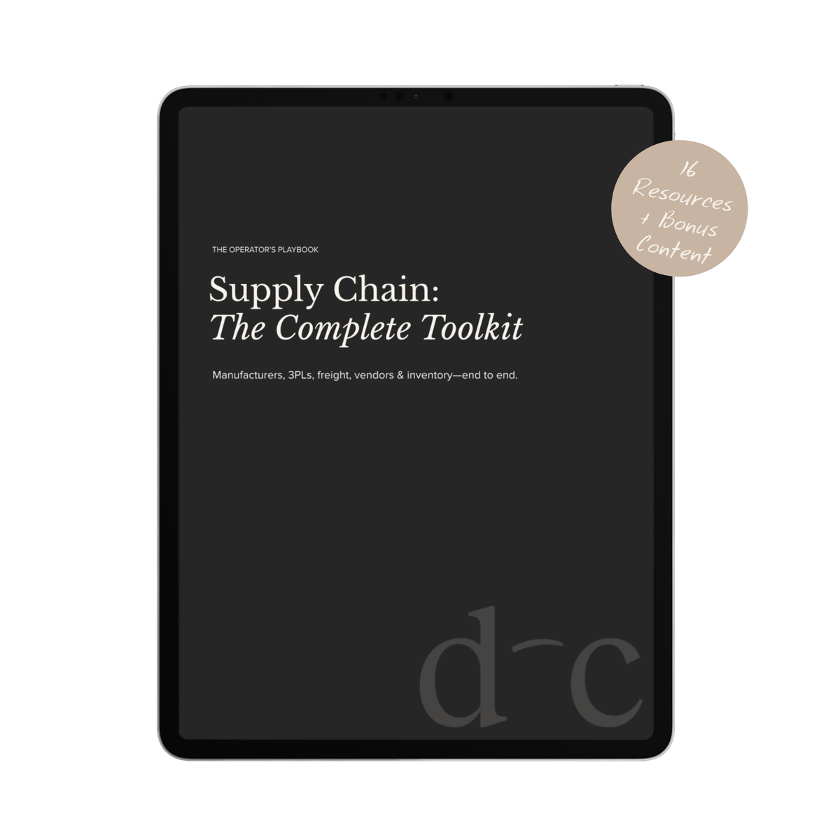 Supply Chain: The Complete Toolkit